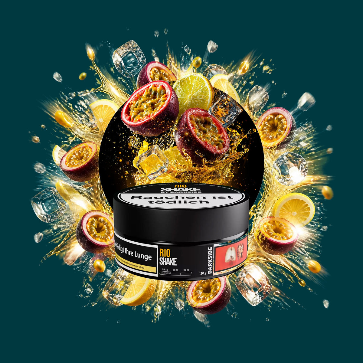 Darkside Shake Rio Tabak 120g – Maracuja, Zitrone, Ice, Frisch, Kühl