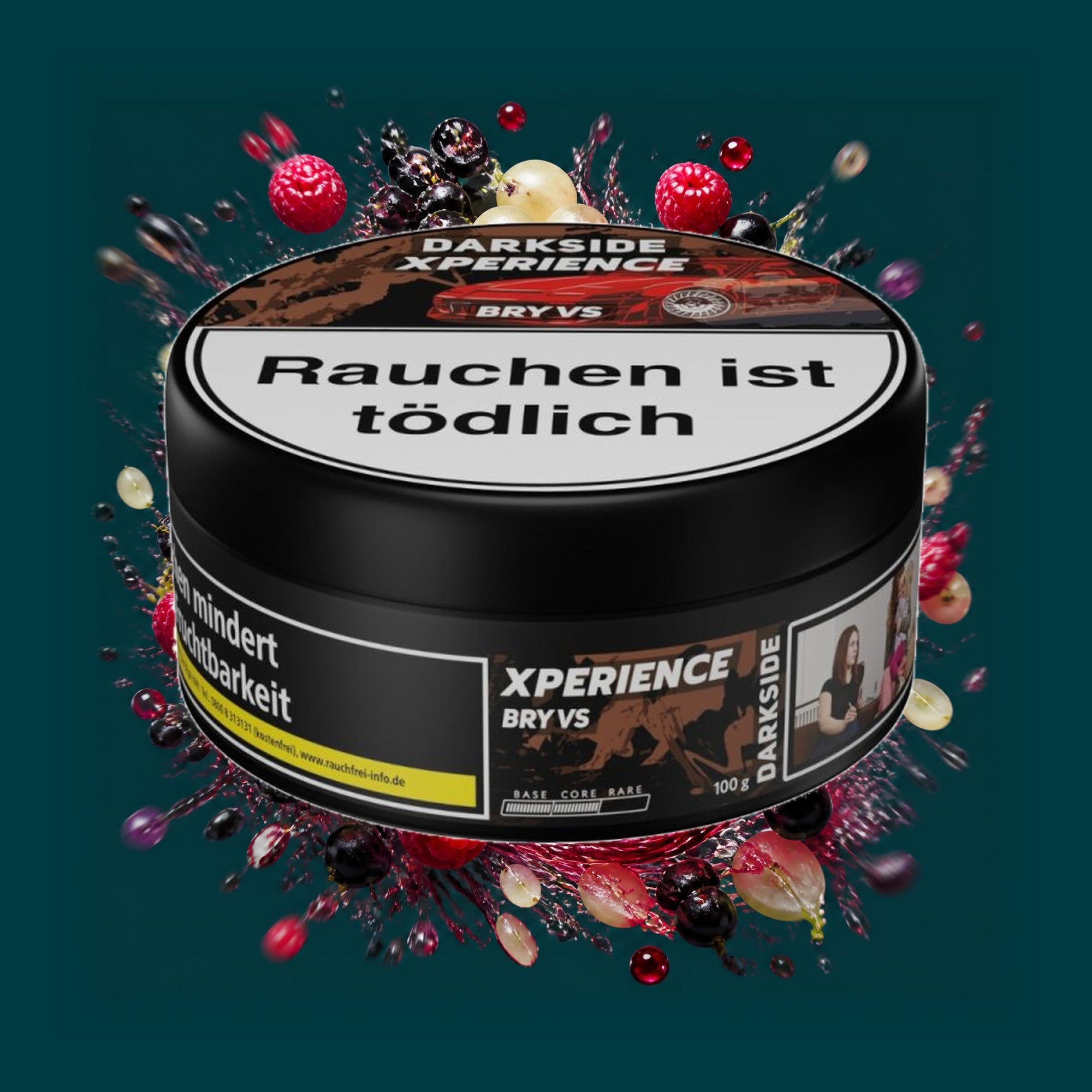 Darkside Shisha Tabak Xperience Bry VS 100g – Weiße Traube, Himbeere, Schwarze Johannisbeere