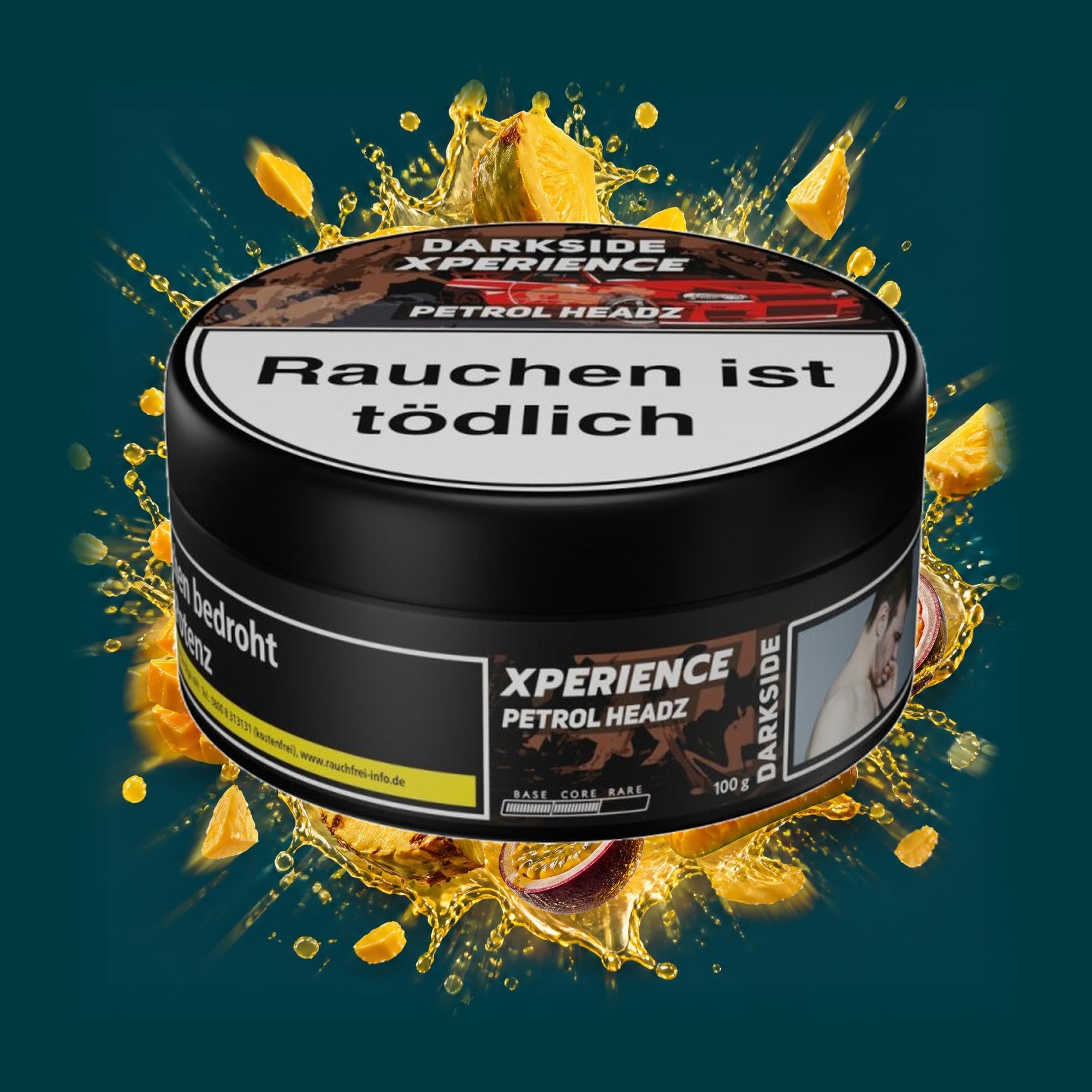 Darkside Shisha Tabak Xperience Petrol Headz 100g – Mango, Ananas, Passionsfrucht