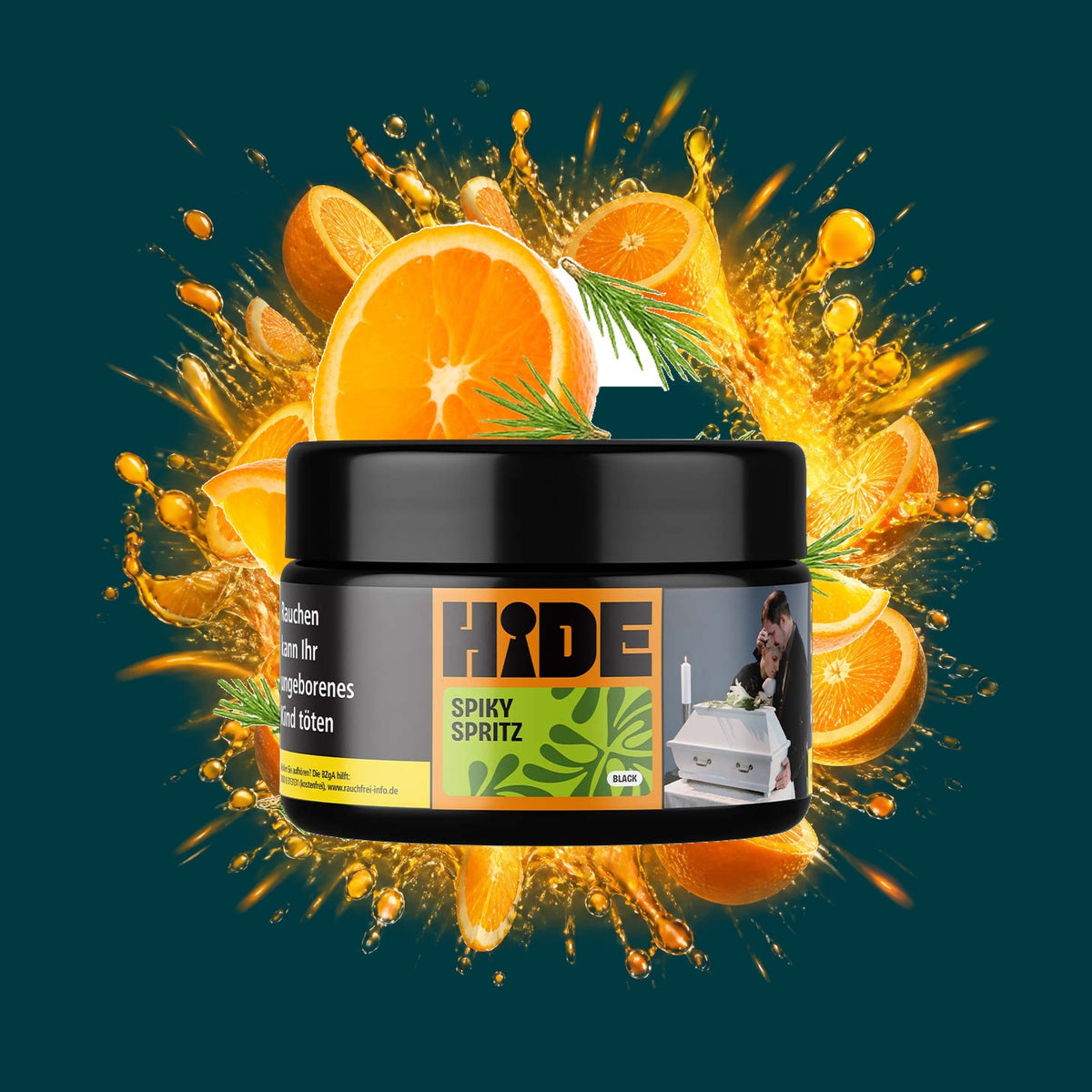 Hide Shisha Tabak Spiky Spritz 200g – Orange