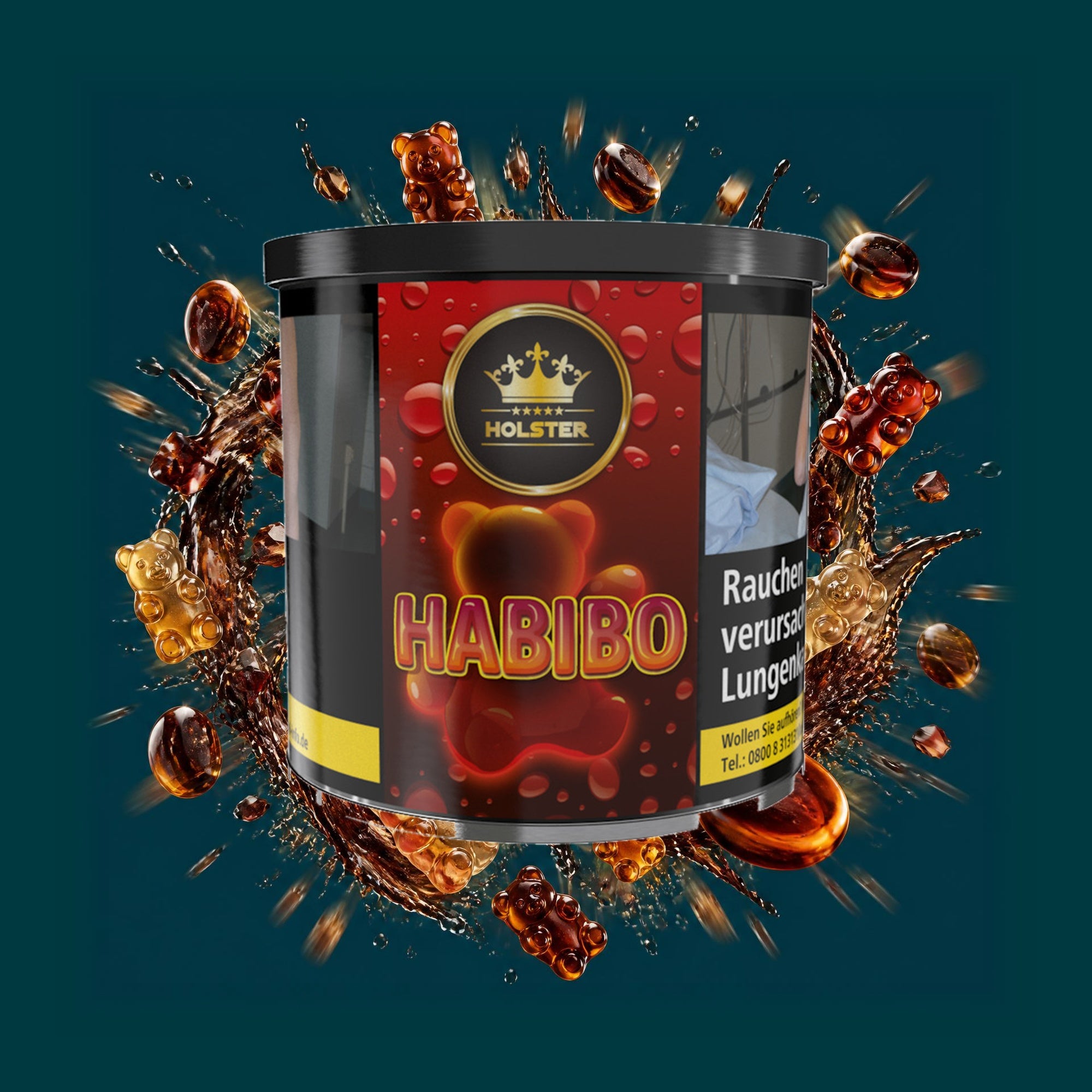 Holster Shisha Tabak Habibo 200g – Cola, Fruchtgummi