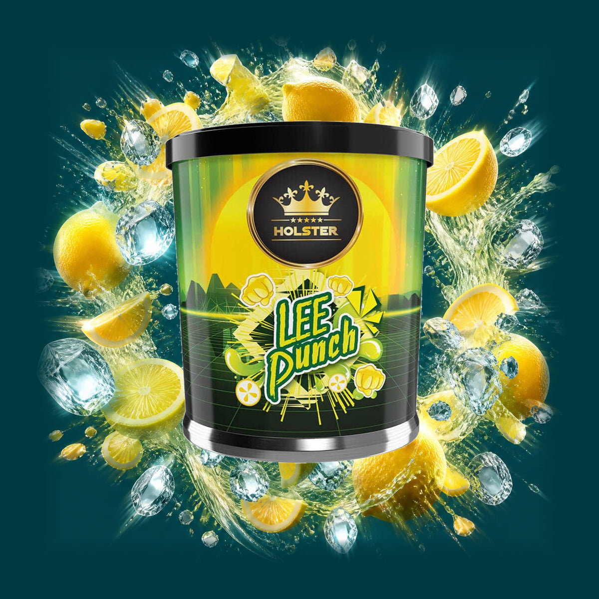 Holster Shisha Tabak Lee Punch 200g – Zitrone, Ice