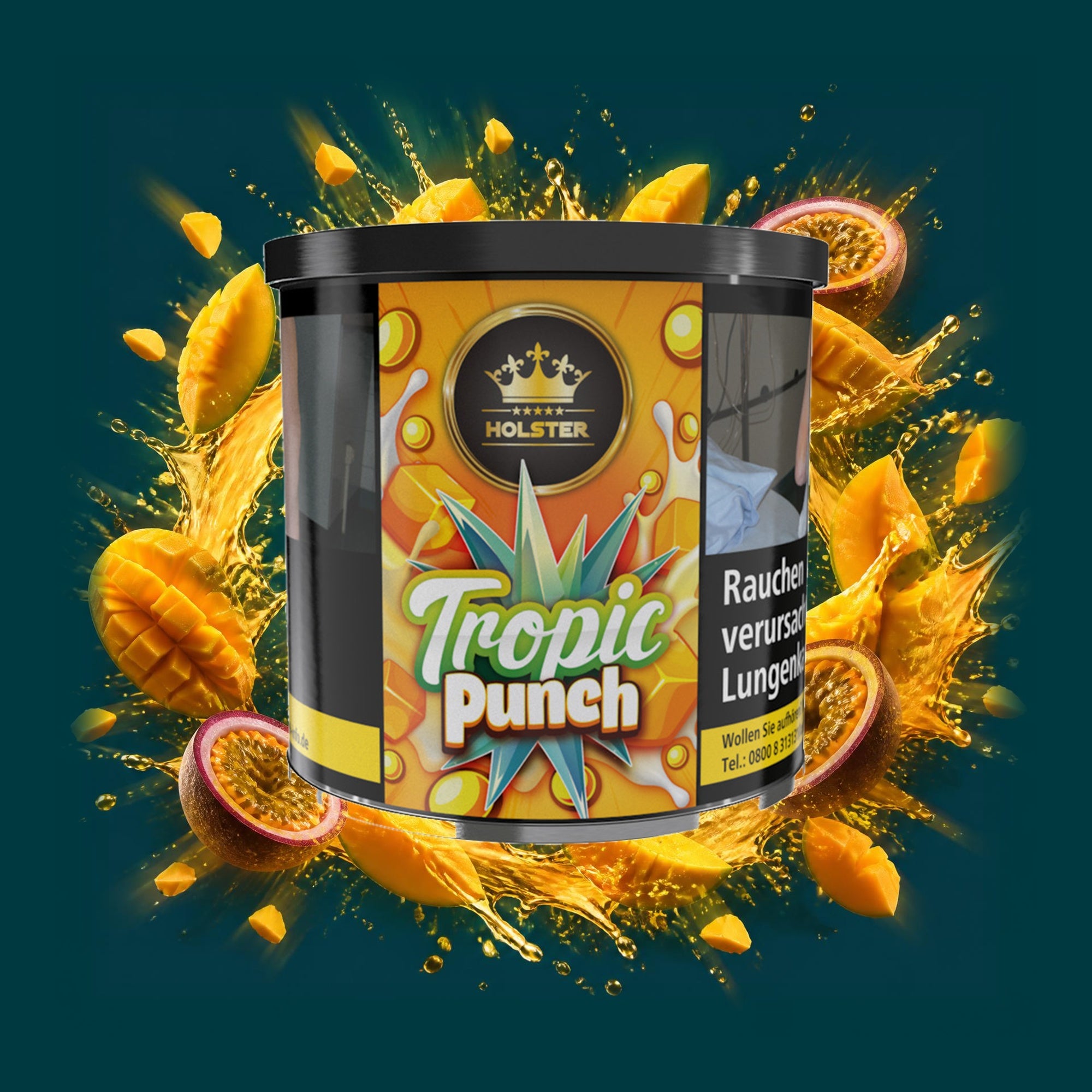 Holster Shisha Tabak Tropic Punch 200g – Mango, Maracuja