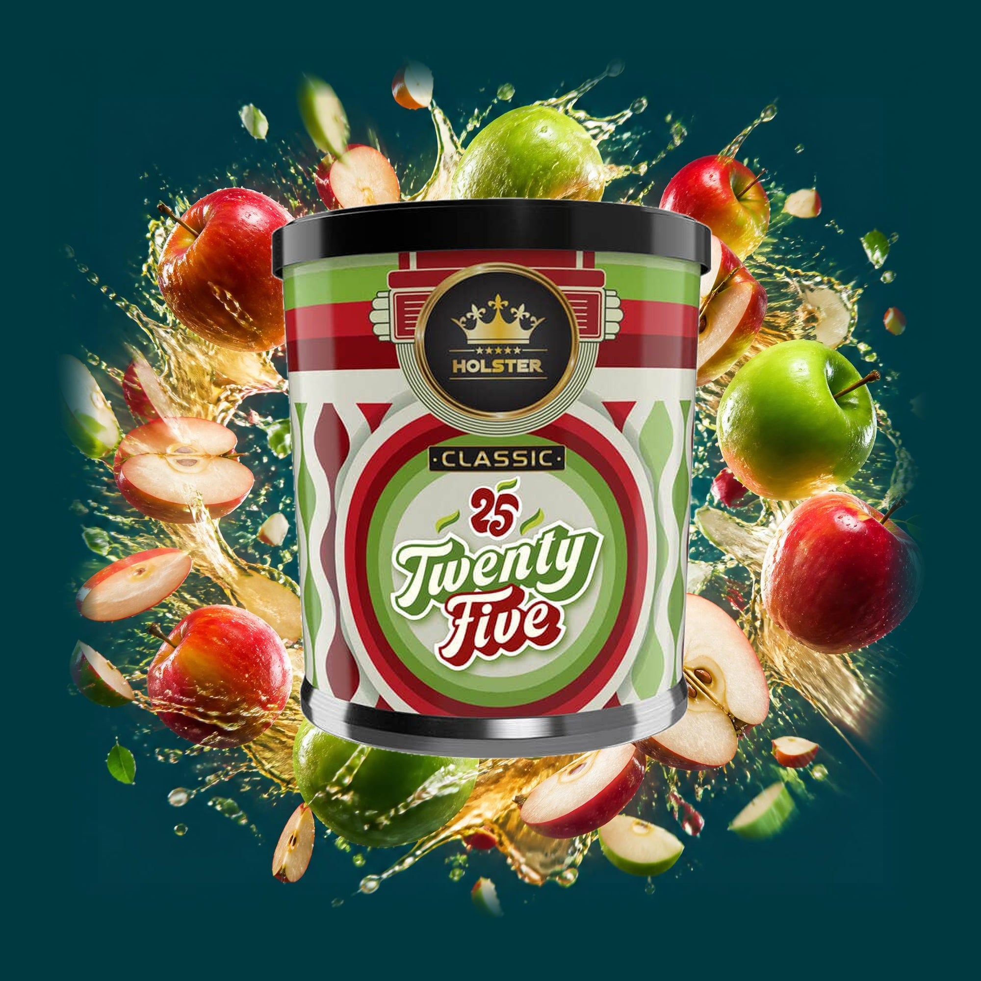 Holster Shisha Tabak Twentyfive 200g – Doppelapfel