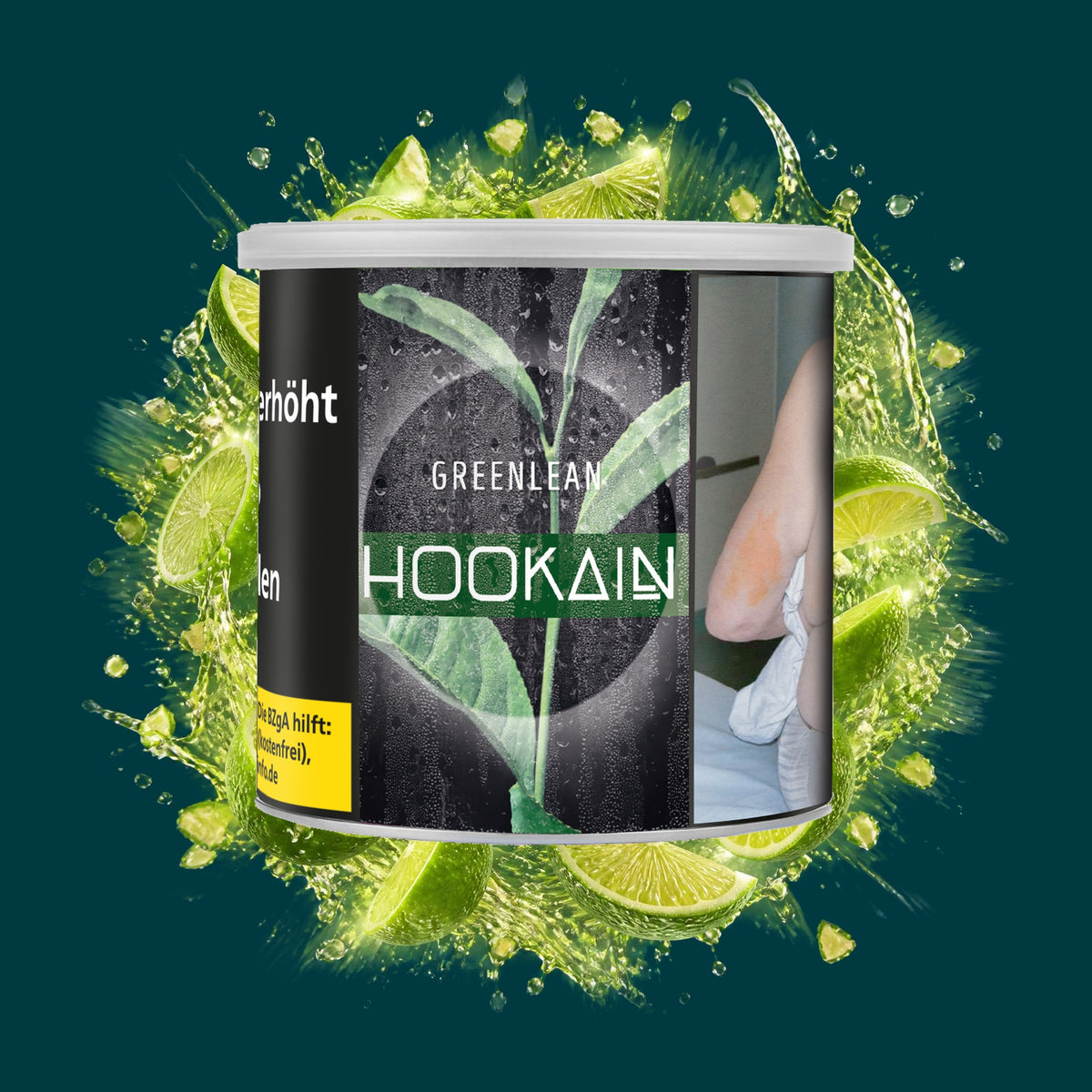 Hookain Shisha Tabak Greenlean 200g – Limette, Frisch