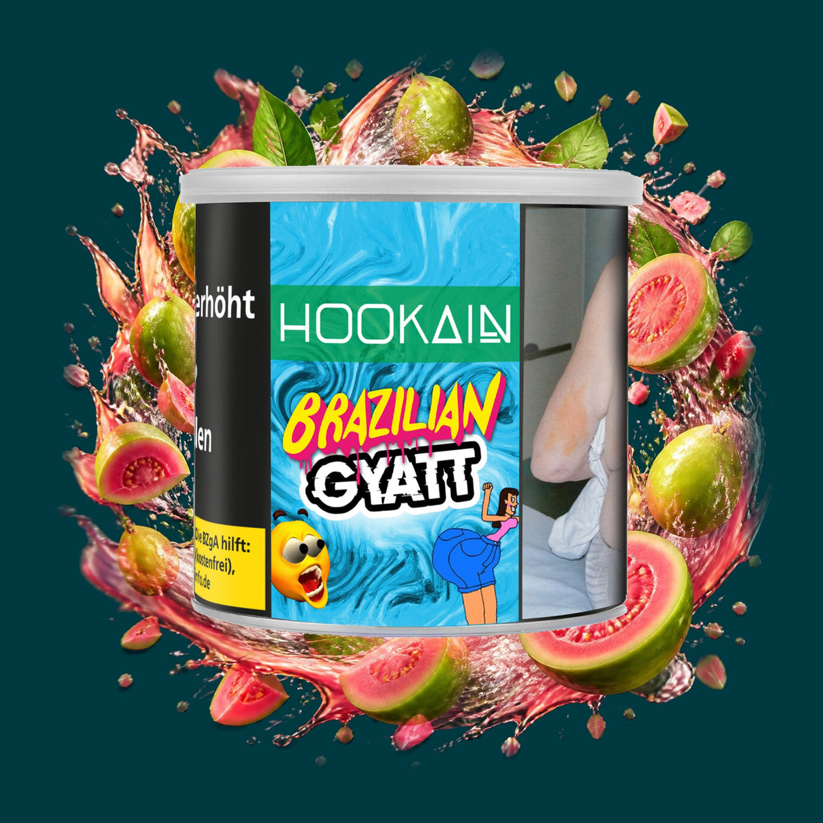 Hookain Shisha Tabak Brazilian Gyatt 200g – Guave, Exotisch, Fruchtig