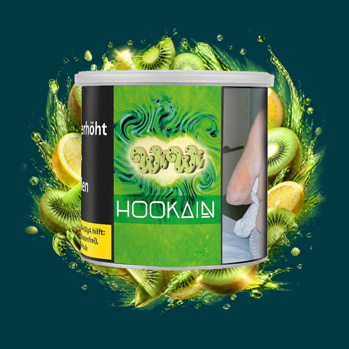 Hookain Shisha Tabak Wiwi 200g – Kiwi, Zitrone