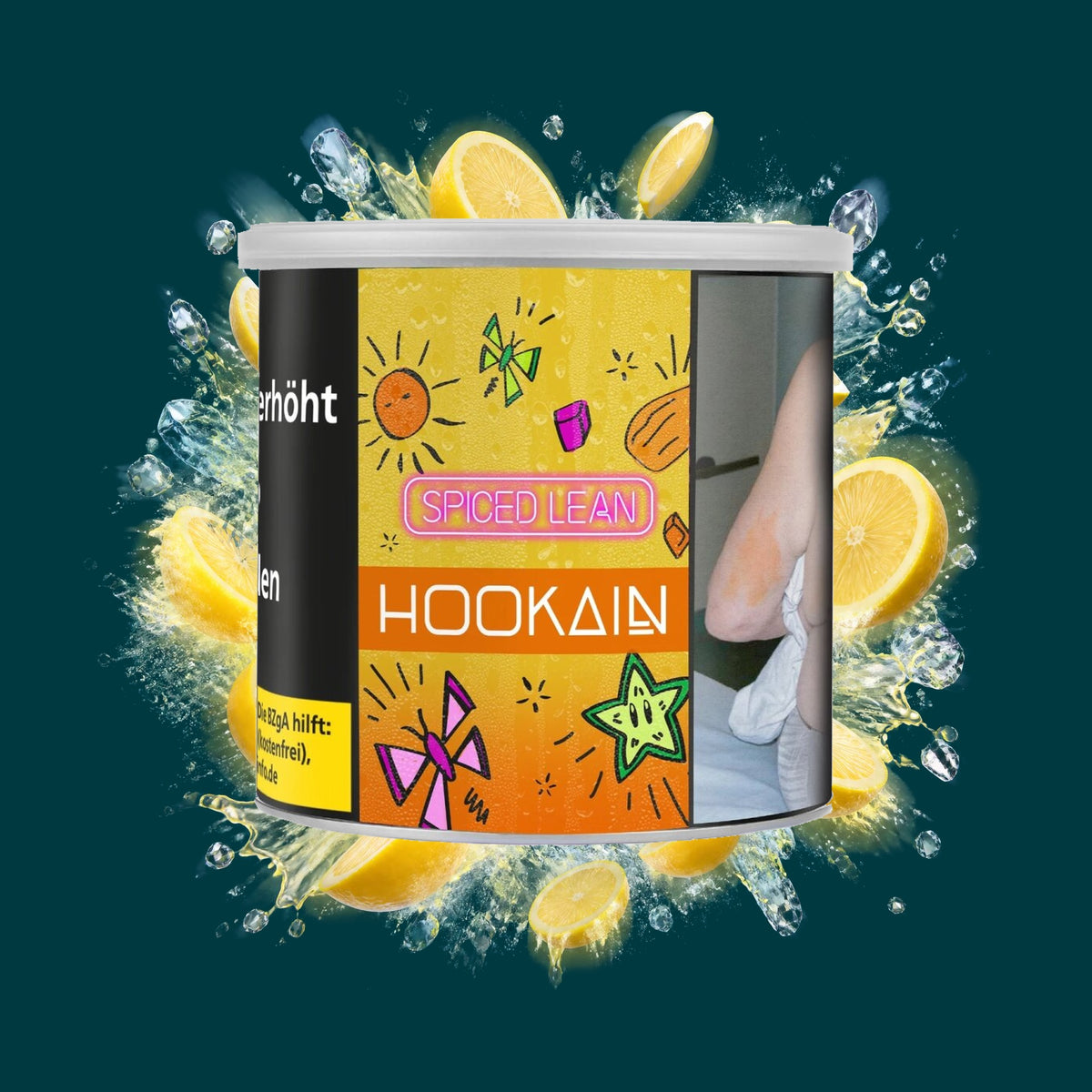 Hookain Tabak Spized Lean 200g – Zitrone, Ice, Frisch, Kühl