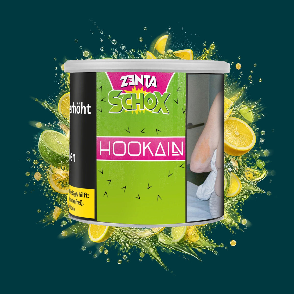 Hookain Shisha Tabak Zenta Schox 200g – Zitrone, Limette, Frisch