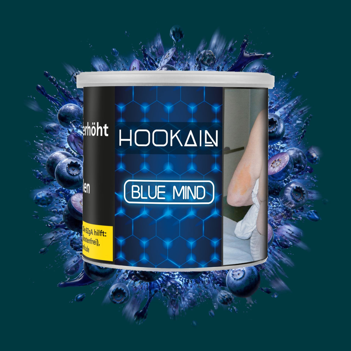 Hookain Shisha Tabak Blue Mind 200g – Blaubeere, Fruchtig, Süß