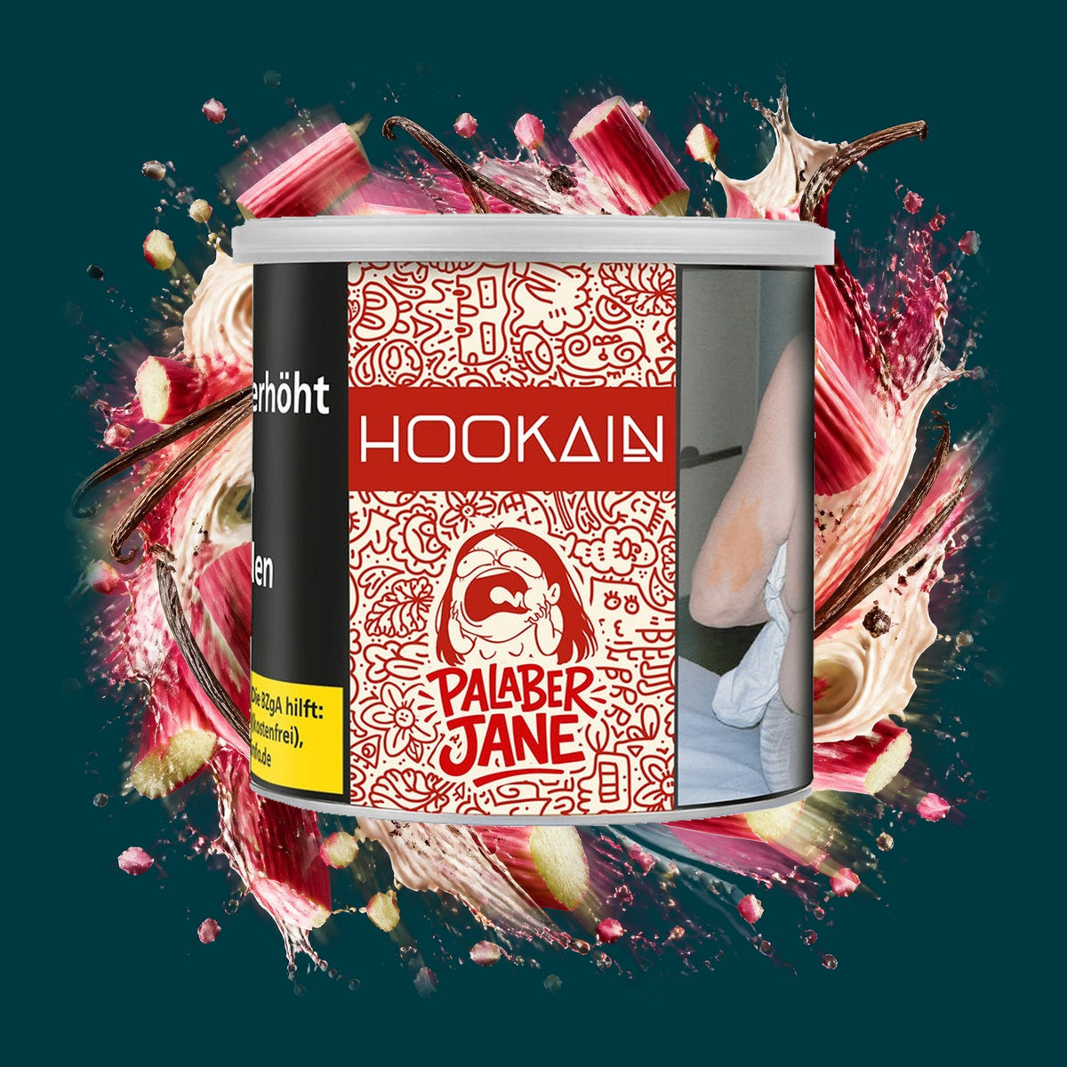 Hookain Tabak Palaber Jane 200g – Rhabarber, Vanille, Süß