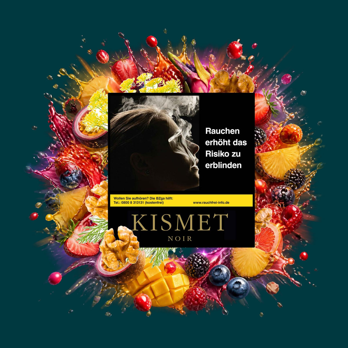 Kismet Tabak Black Walhalla 200g – Fruchtig, Süß