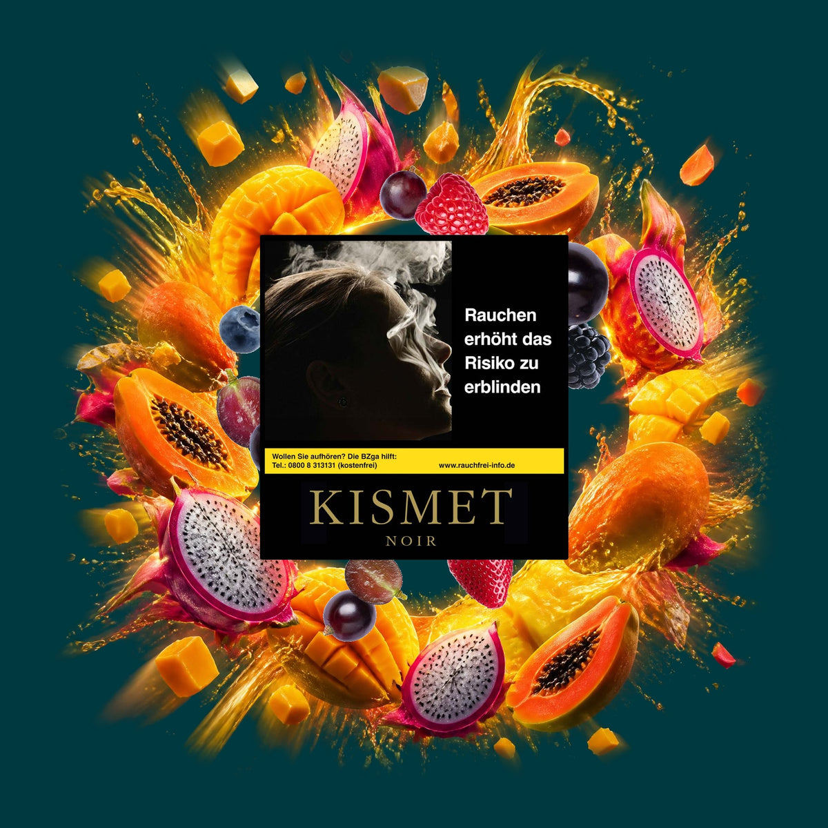 Kismet Tabak Black Majesty 200g – Exotisch, Fruchtig, Süß