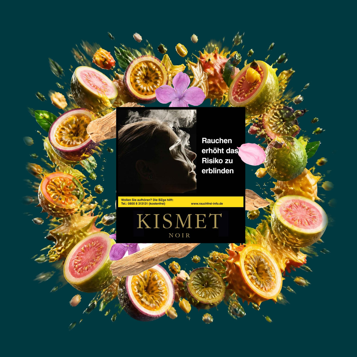 Kismet Tabak Black Elysium 200g – Exotische Frucht, Fruchtig, Süß, Tropisch