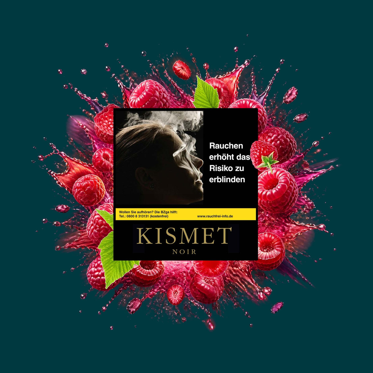 Kismet Tabak Black Raspberry 200g – Fruchtig, Himbeere, Süß