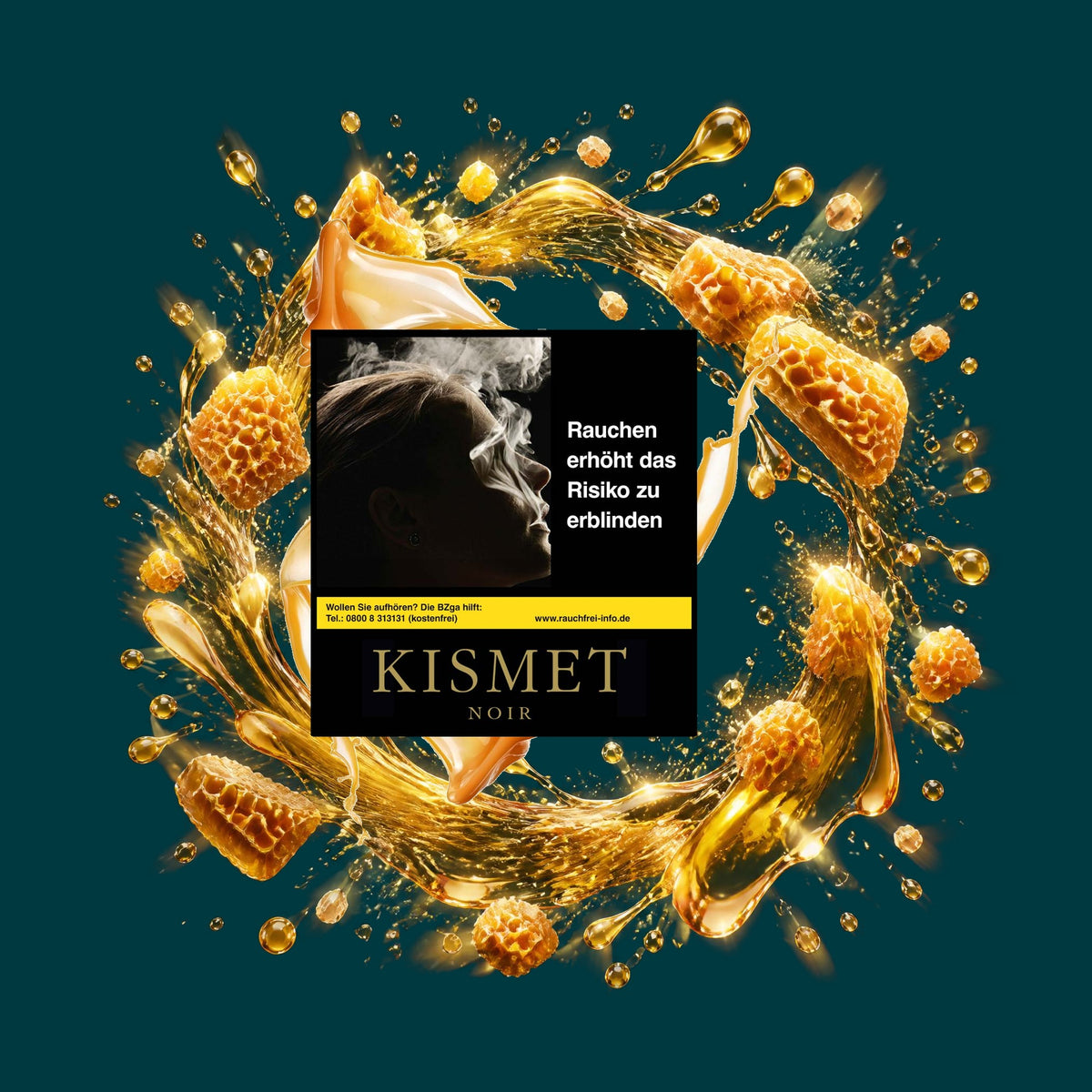 Kismet Tabak Black Honey 200g – Honig, Süß