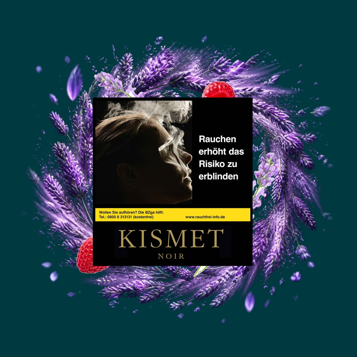 Kismet Tabak Black Levander 200g – Lavendel