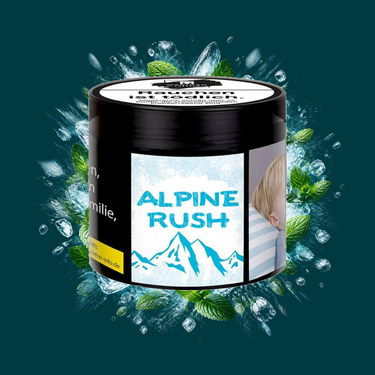 Maridan Shisha Tabak Alpine Rush 200g – Frisch, Kühl, Minze