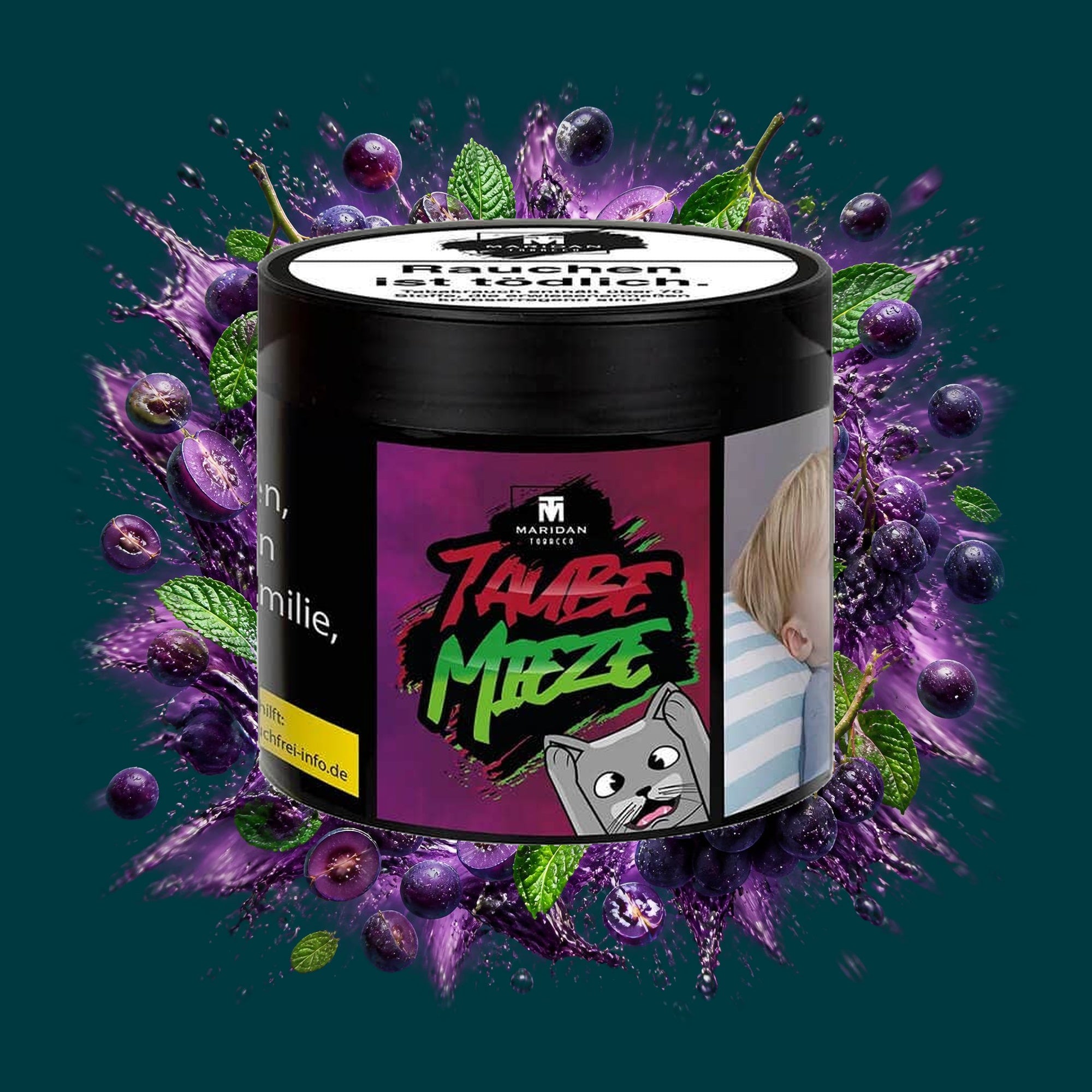 Maridan Tabak Taube Mieze 200g – Minze, Traube, Frisch, Fruchtig