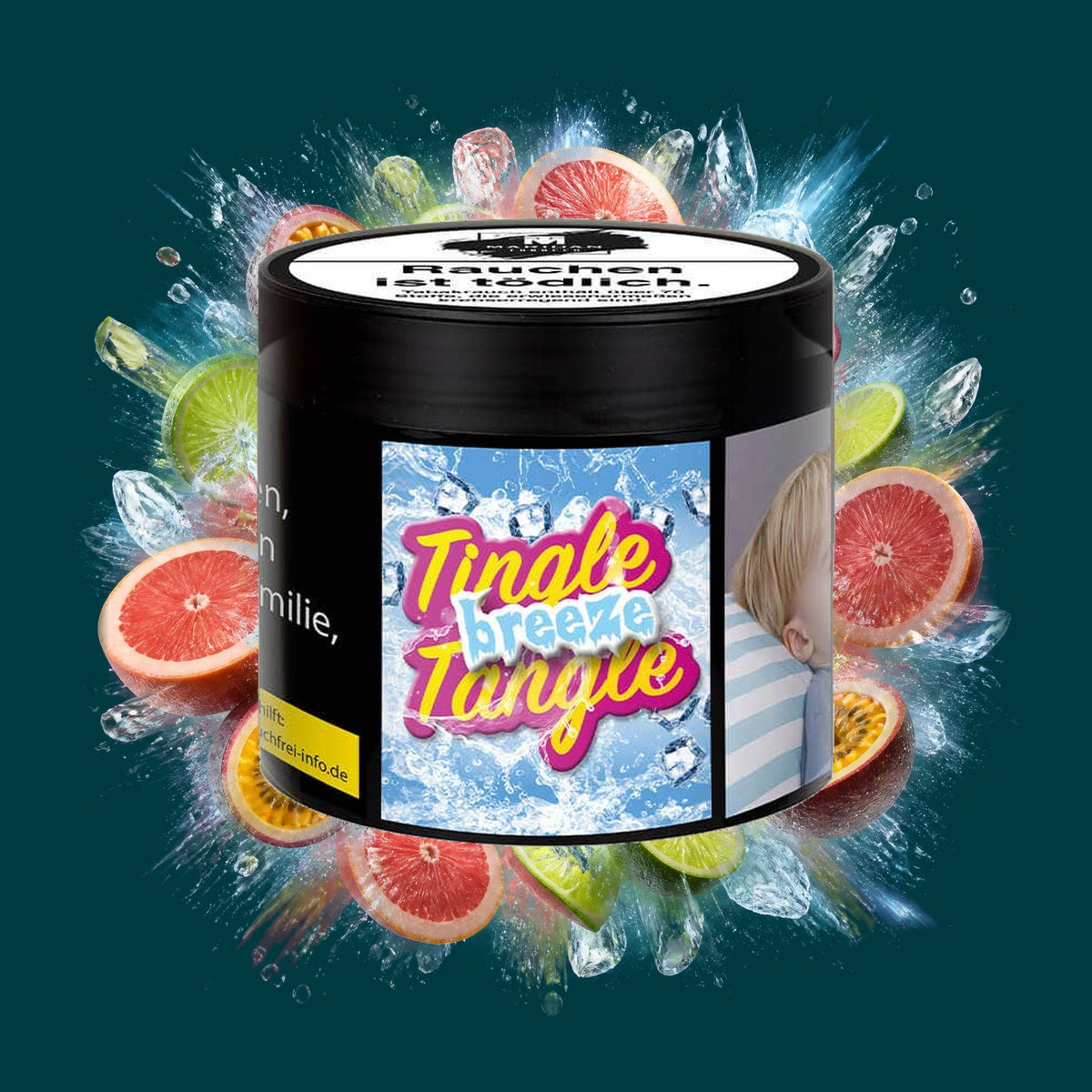 Maridan Shisha Tabak Tingle Tangle Breeze 200g – Ice, Maracuja, Grapefruit, Limette, Menthol, Frisch, Kühl