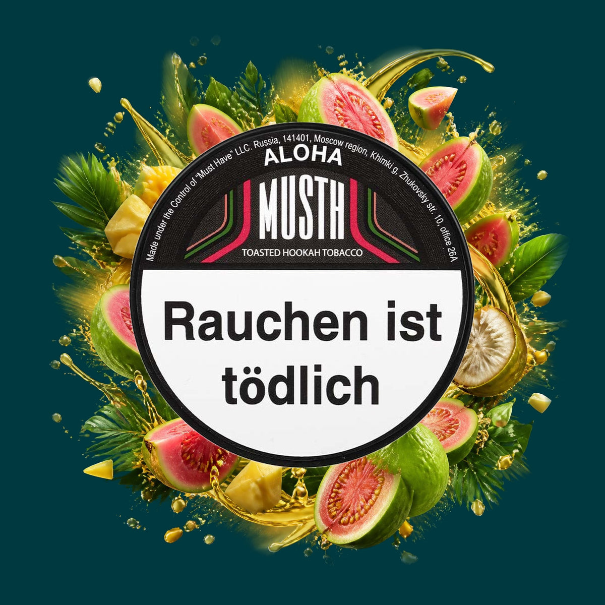 MustH Shisha Tabak Aloha 125g – Guave, Tropisch, Exotisch, Süß
