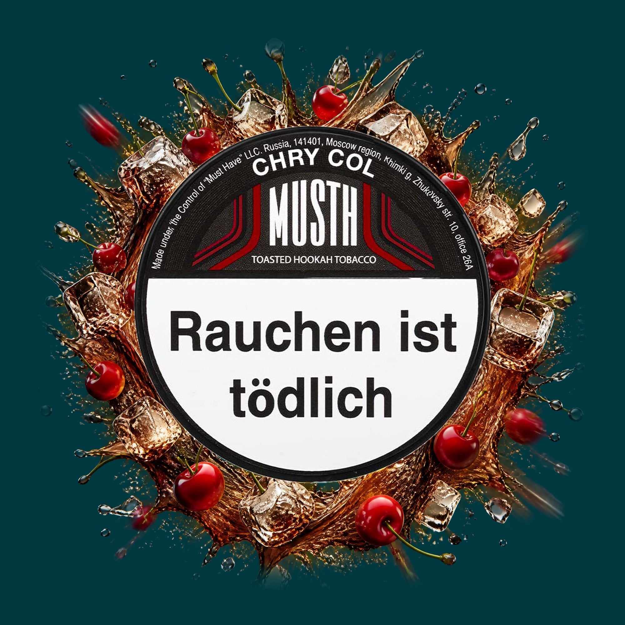 MustH Shisha Tabak Chry Col 125g – Cola, Fruchtig, Kirsche