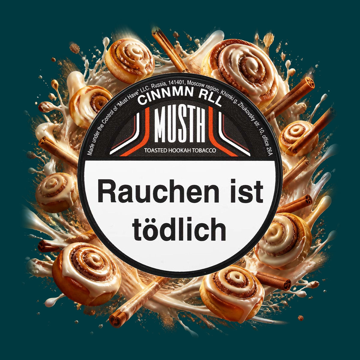 MustH Shisha Tabak Cinnmn Rll 125g – Zimt, Süß