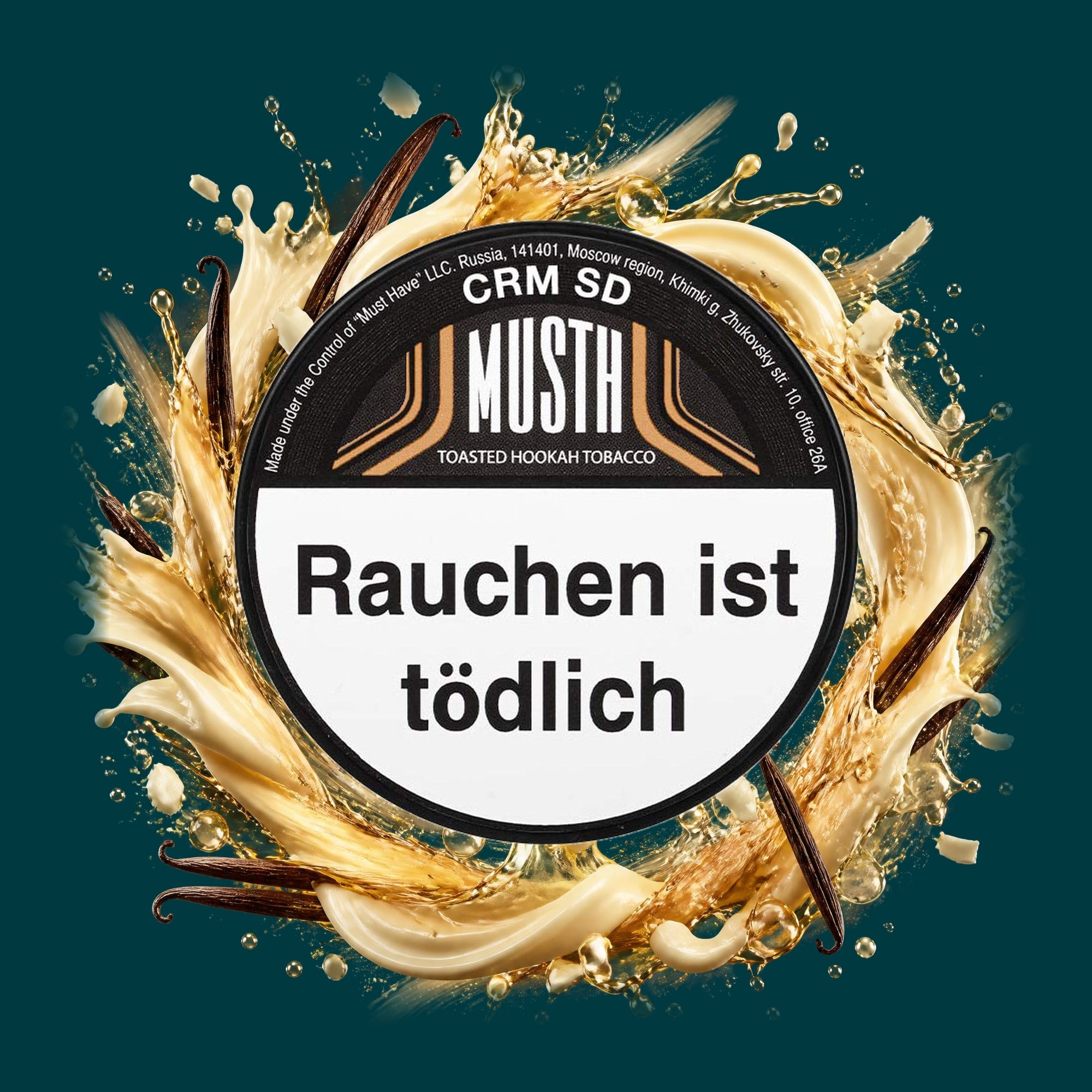 MustH Shisha Tabak Crm Sd 125g – Süß, Vanille