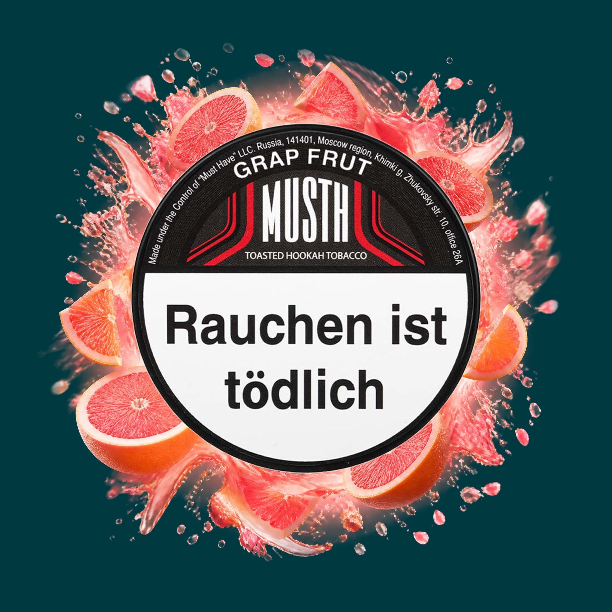MustH Shisha Tabak Grap Frut 200g – Fruchtig, Grapefruit