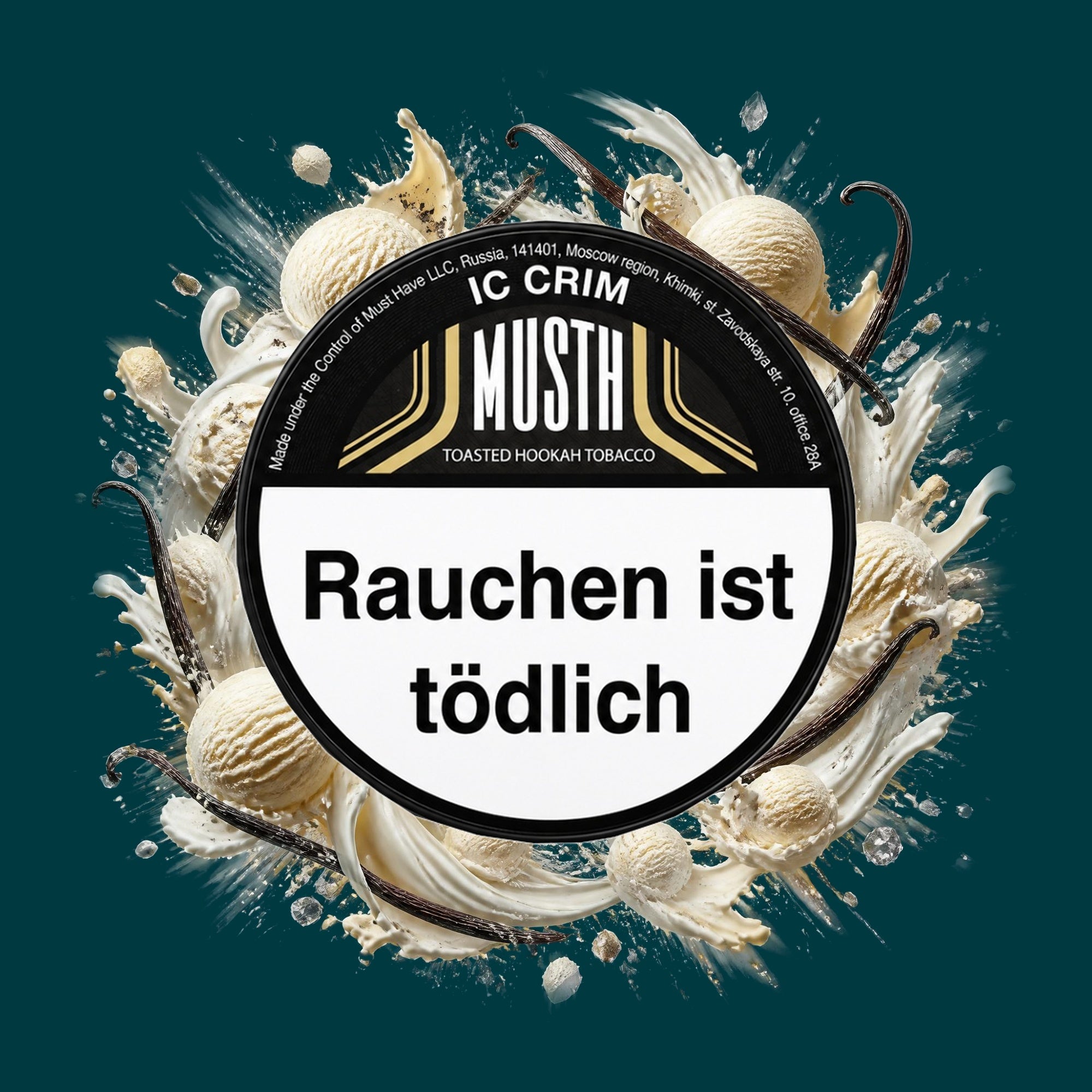 MustH Tabak Ic Crim 125g – Vanille, Eis, Süß