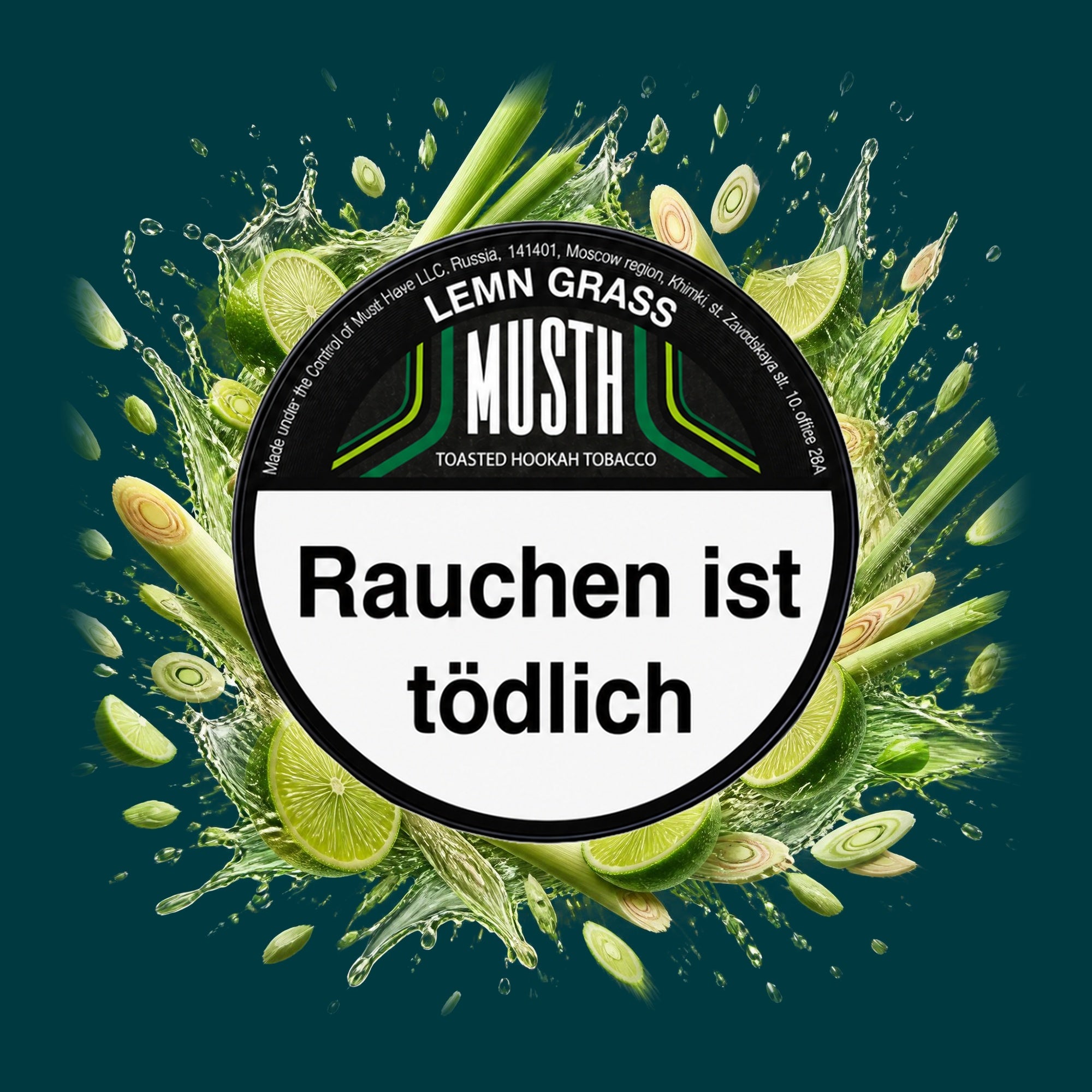 MustH Tabak Lemn Grass 125g – Limette, Frisch