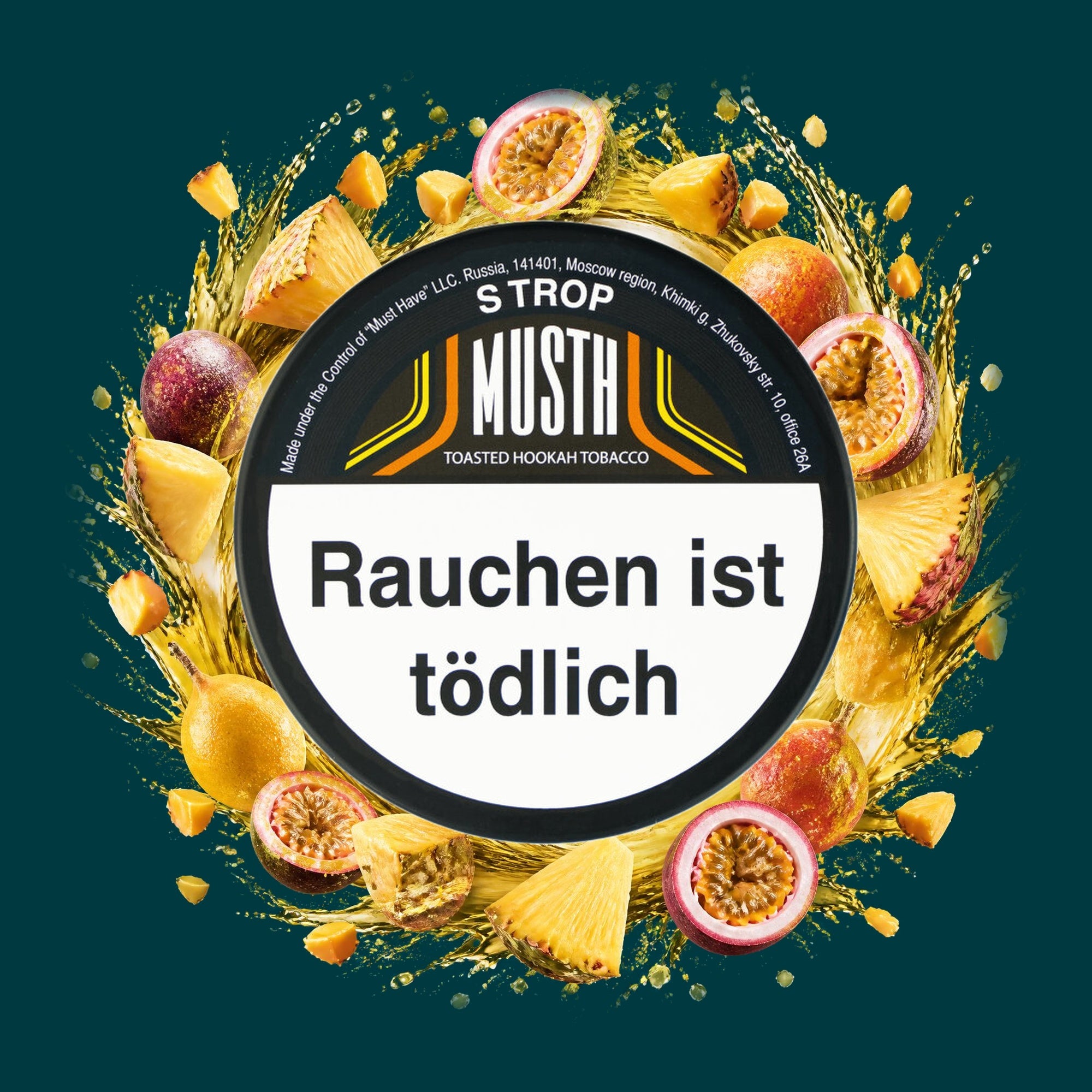 MustH Shisha Tabak S Trop 200g – Maracuja, Ananas, Tropisch, Fruchtig, Süß