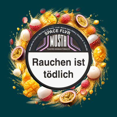 MustH Space FLVR 200g – Litschi, Mango, Maracuja, Fruchtig, Exotisch, Süß