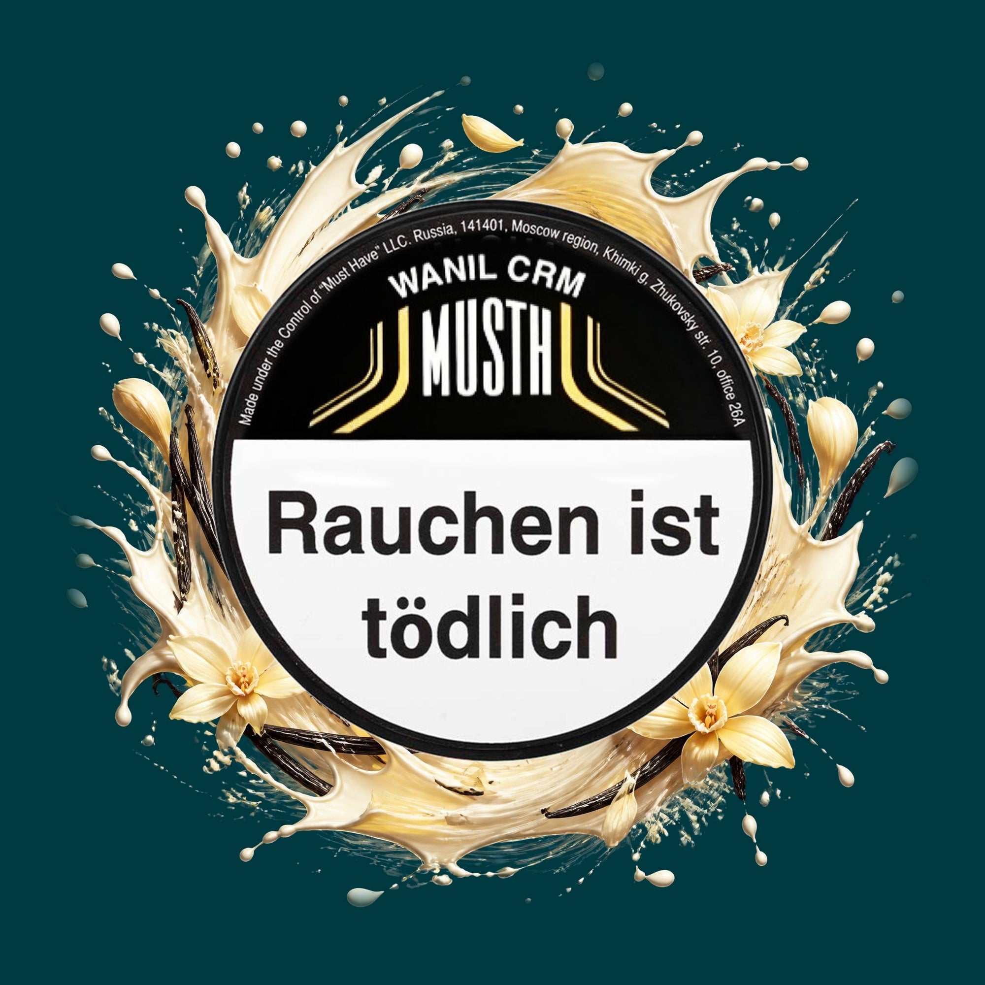 MustH Shisha Tabak Wanil Crm 125g – Süß, Vanille