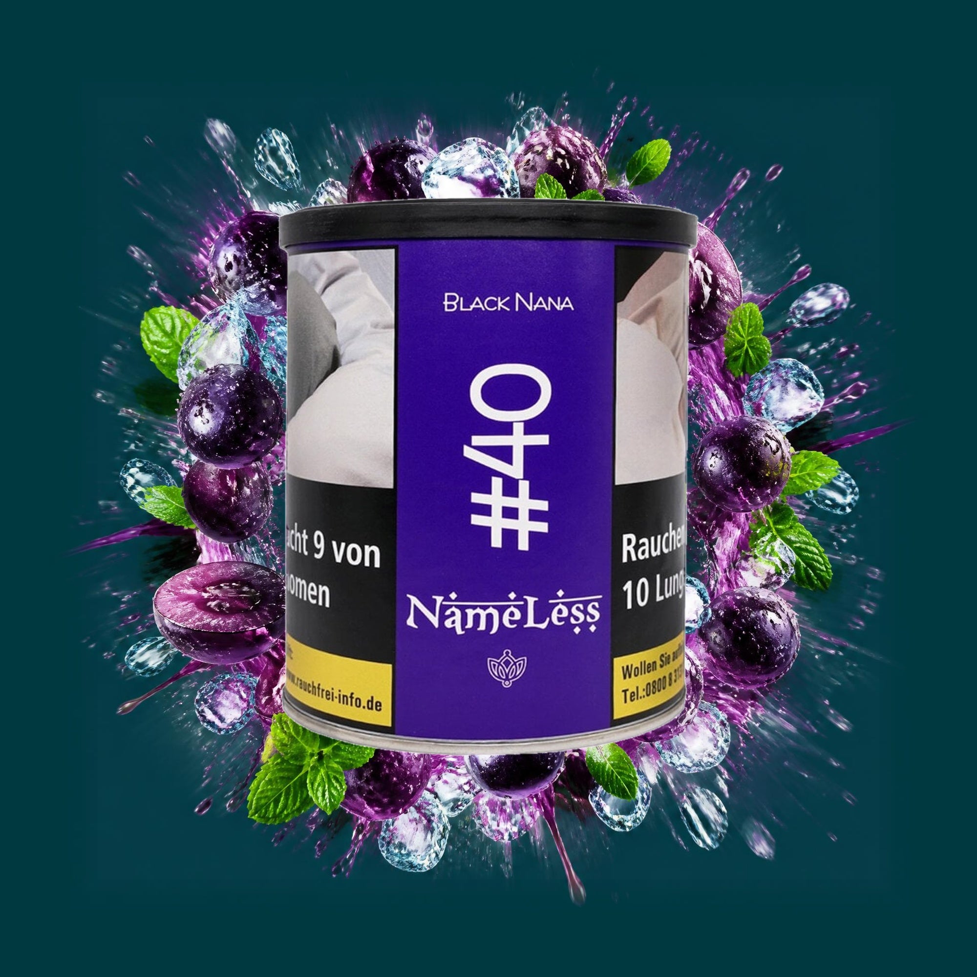 Nameless Black Nana 1kg – Shisha Tabak – Traube, Minze
