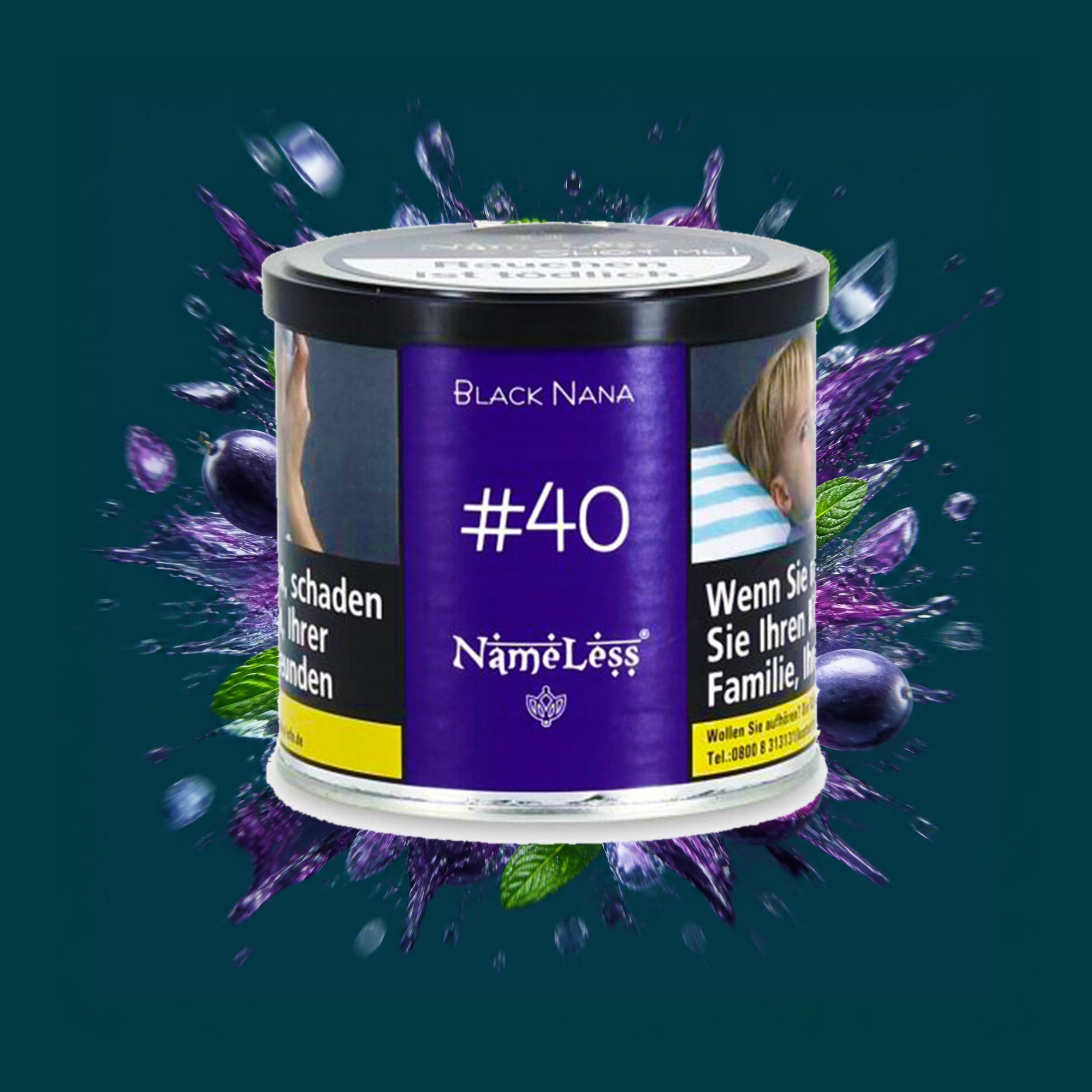 Nameless Black Nana 200g – Shisha Tabak – Traube, Minze