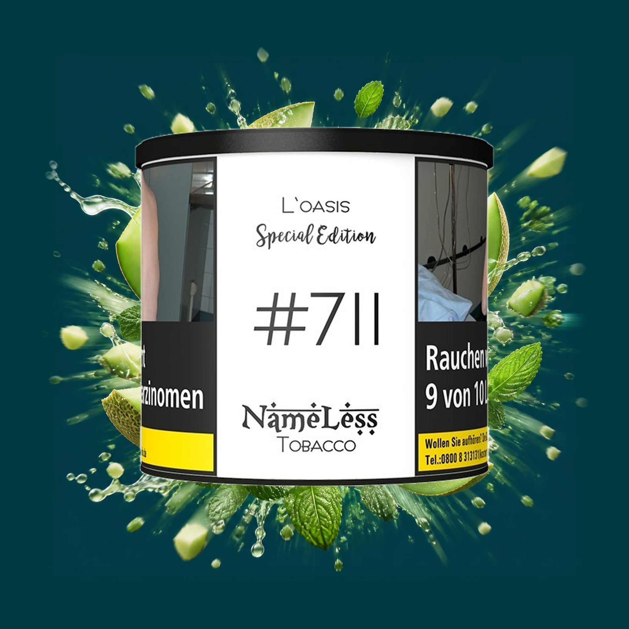 Nameless Shisha Tabak L'Oasis 200g – Melone, Minze