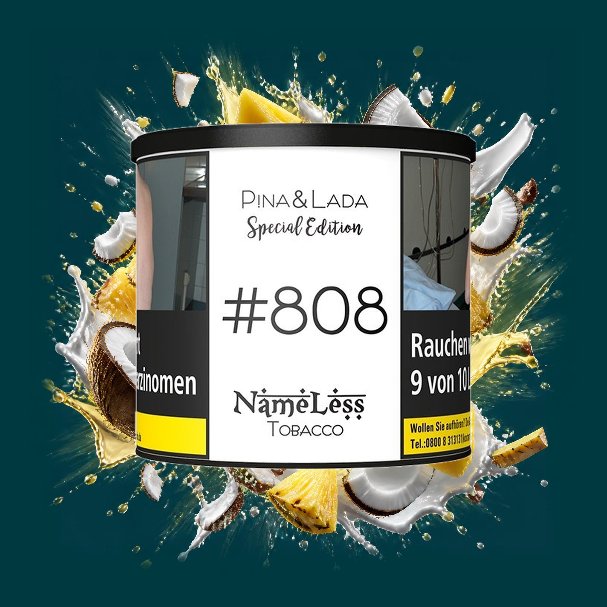 Nameless Shisha Tabak Pina&Lada 200g – Ananas, Kokos