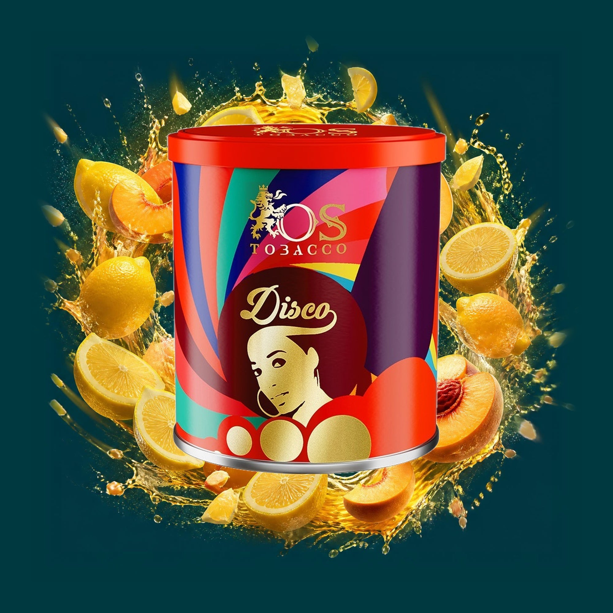 OS Tobacco Shisha Tabak Disco 200g – Zitrone, Pfirsich