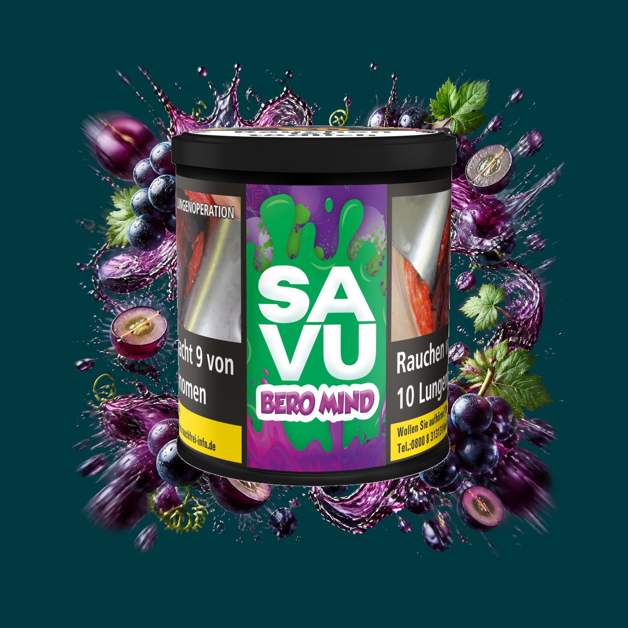 Savu Tabak Bero Mind 200g – Traube