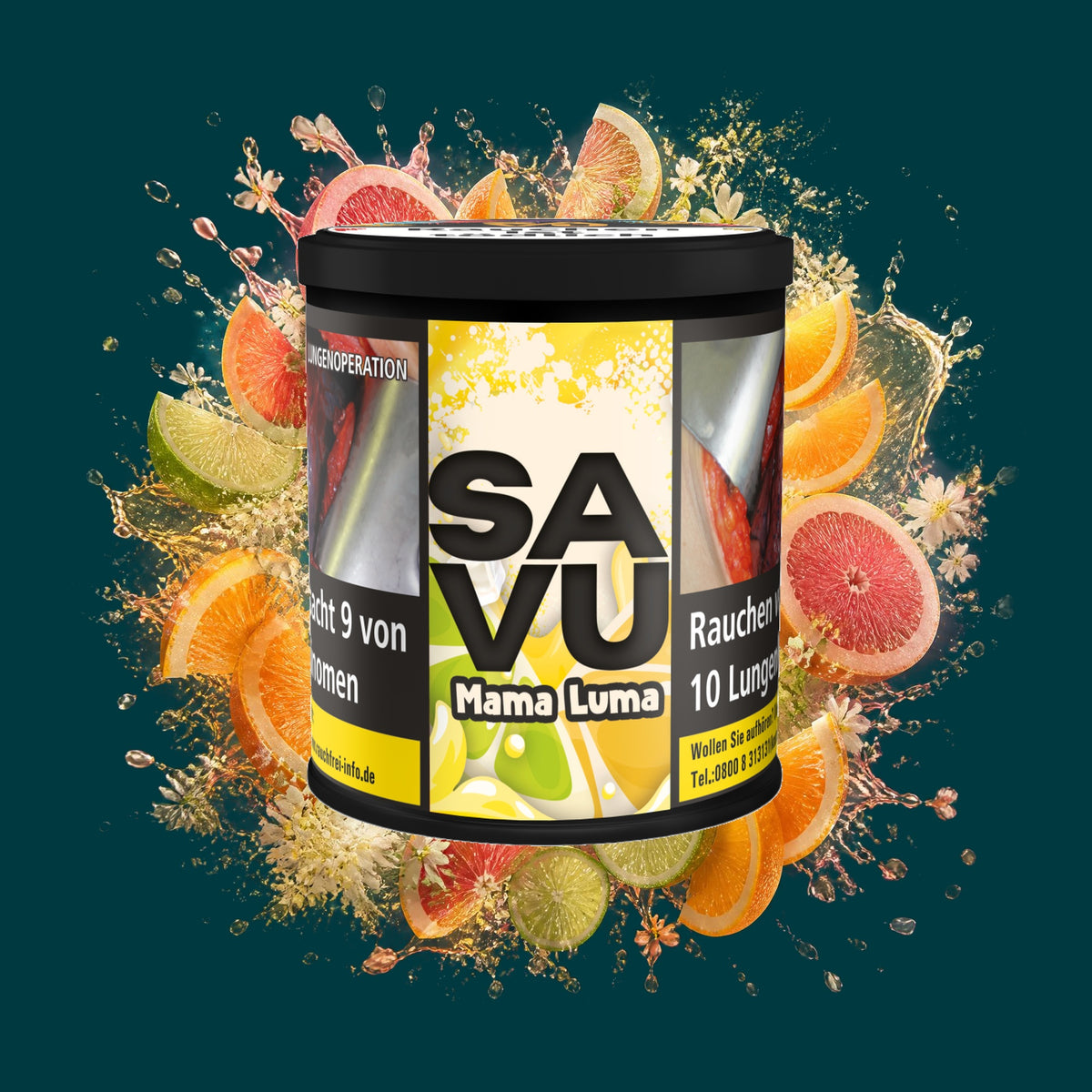 Savu Tabak Mama Luma 200g – Grapefruit, Limette, Orange, Holunder, Fruchtig