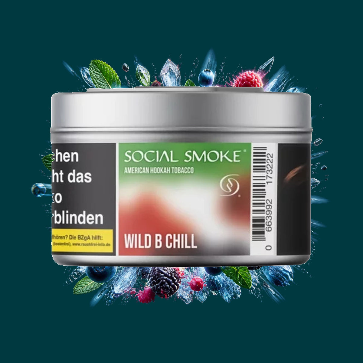 Social Smoke Wild Berry Chill – Blaubeere, Brombeere, Himbeere, Kühl, Menthol, Waldbeeren