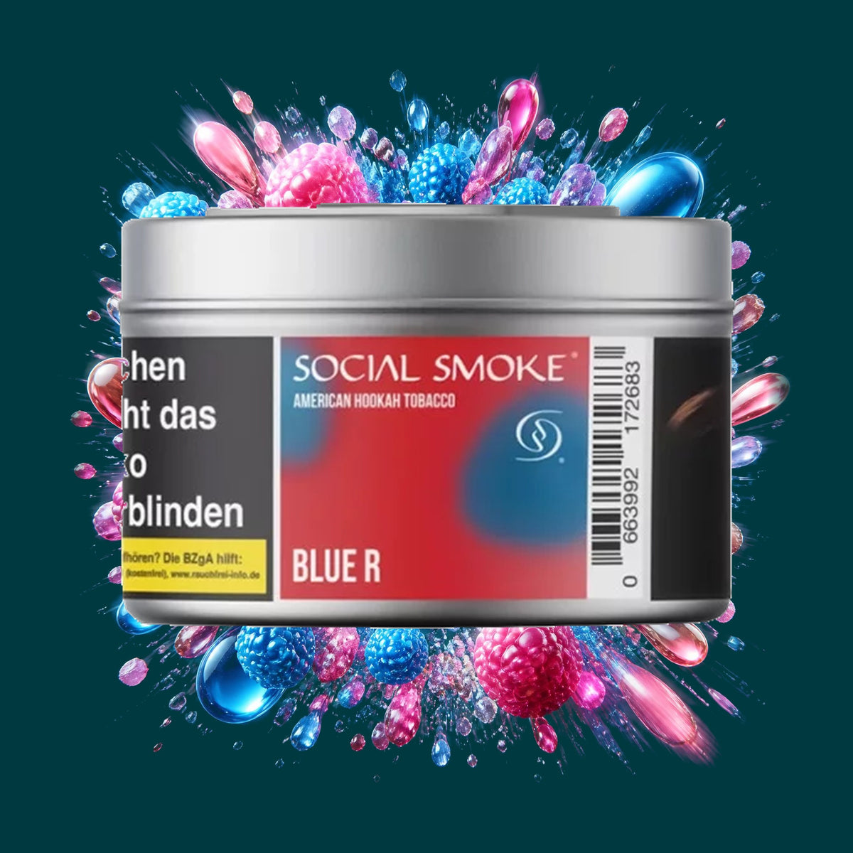 Social Smoke Blue Raspberry – Bonbon, Fruchtig, Süß