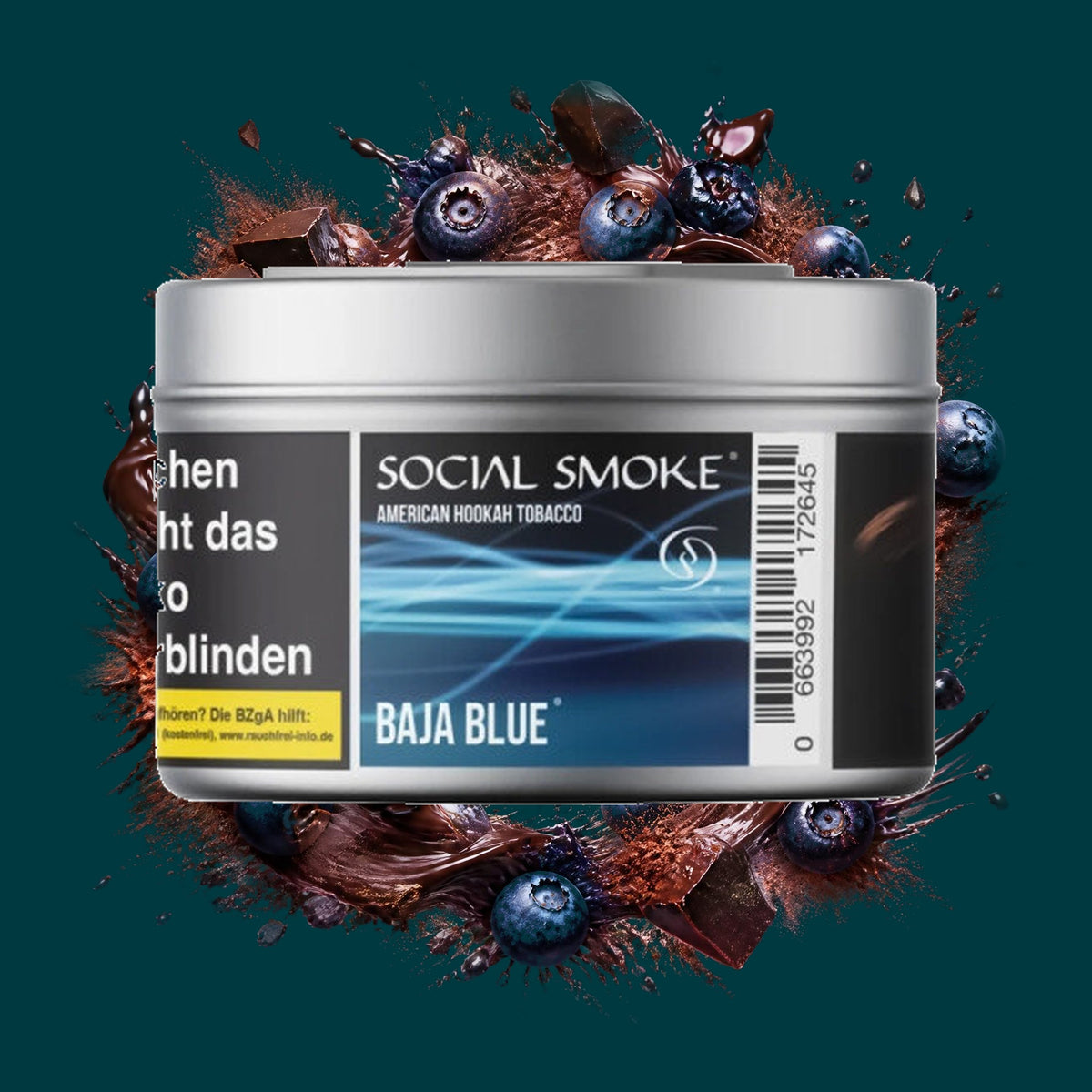 Social Smoke Baja Blue – Blaubeere, Schokolade