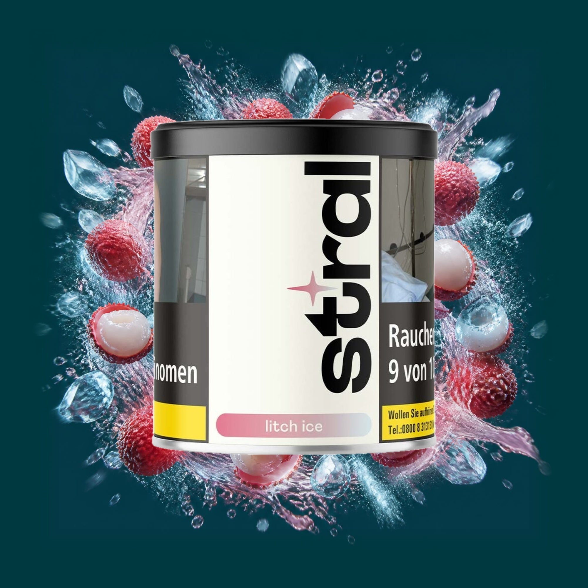Stral Shisha Tabak Litch Ice 200g – Litschi, Ice
