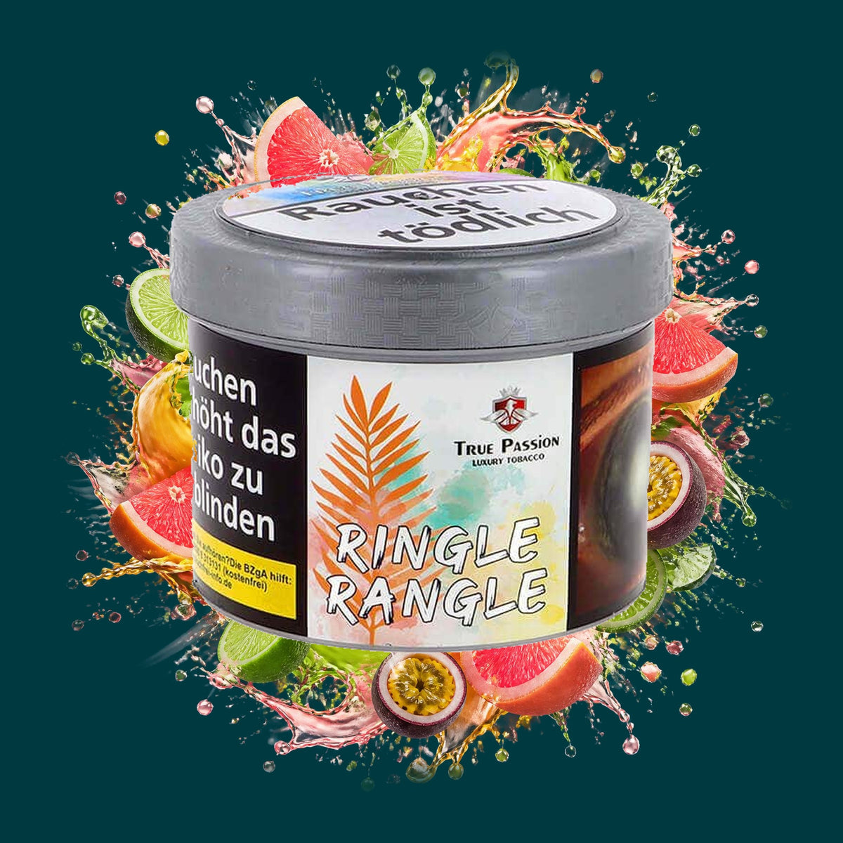 True Passion Shisha Tabak Ringle Rangle 200g – Grapefruit, Limette, Maracuja