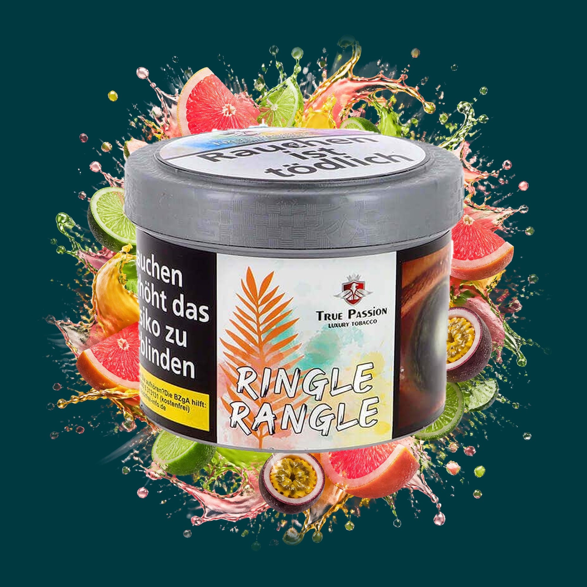 True Passion Shisha Tabak Ringle Rangle 200g – Grapefruit, Limette, Maracuja
