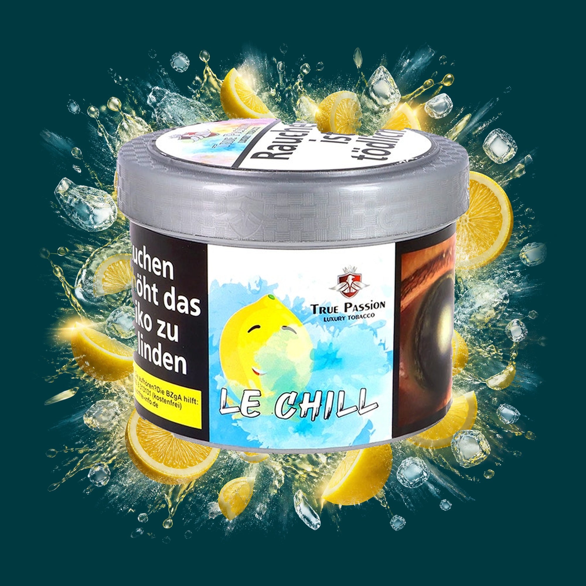 True Passion Shisha Tabak Le Chill 200g – Zitrone, Ice, Menthol, Frisch, Kühl