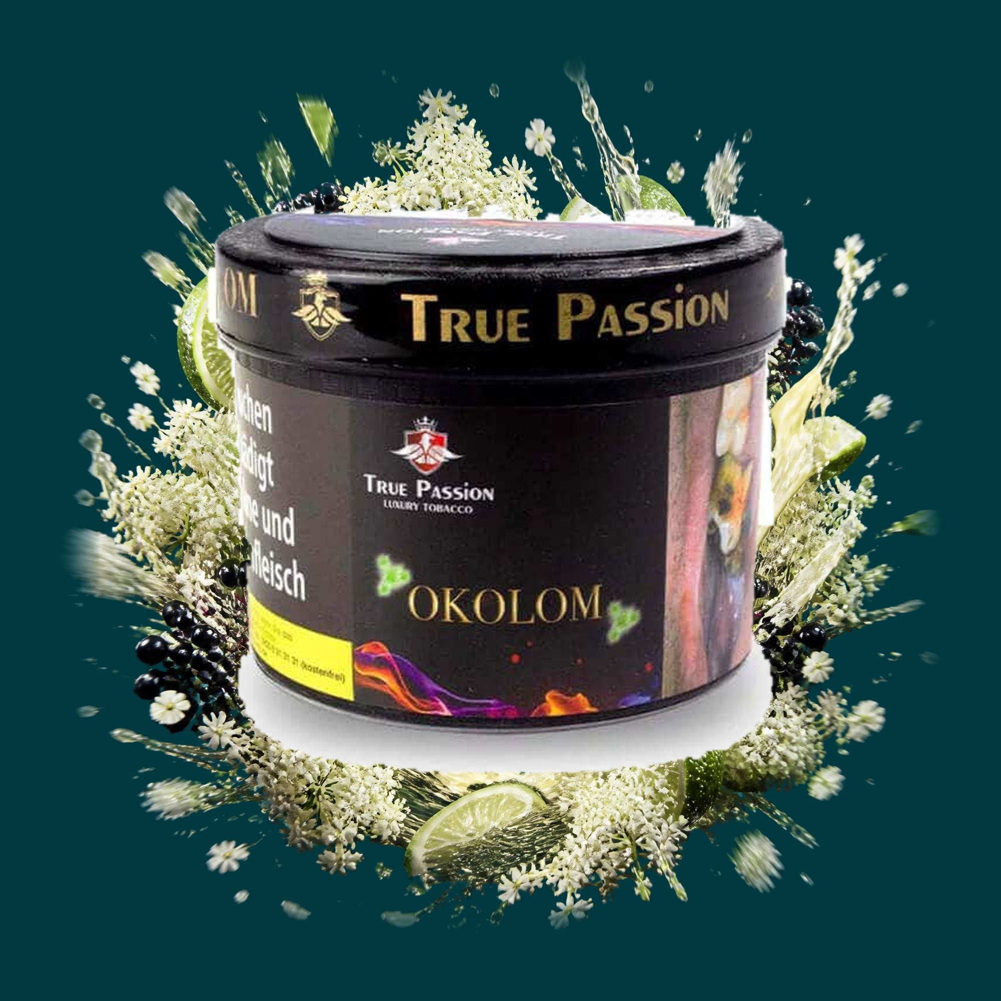 True Passion Shisha Tabak Okolom Classic 200g – Holunder, Limette, Fruchtig