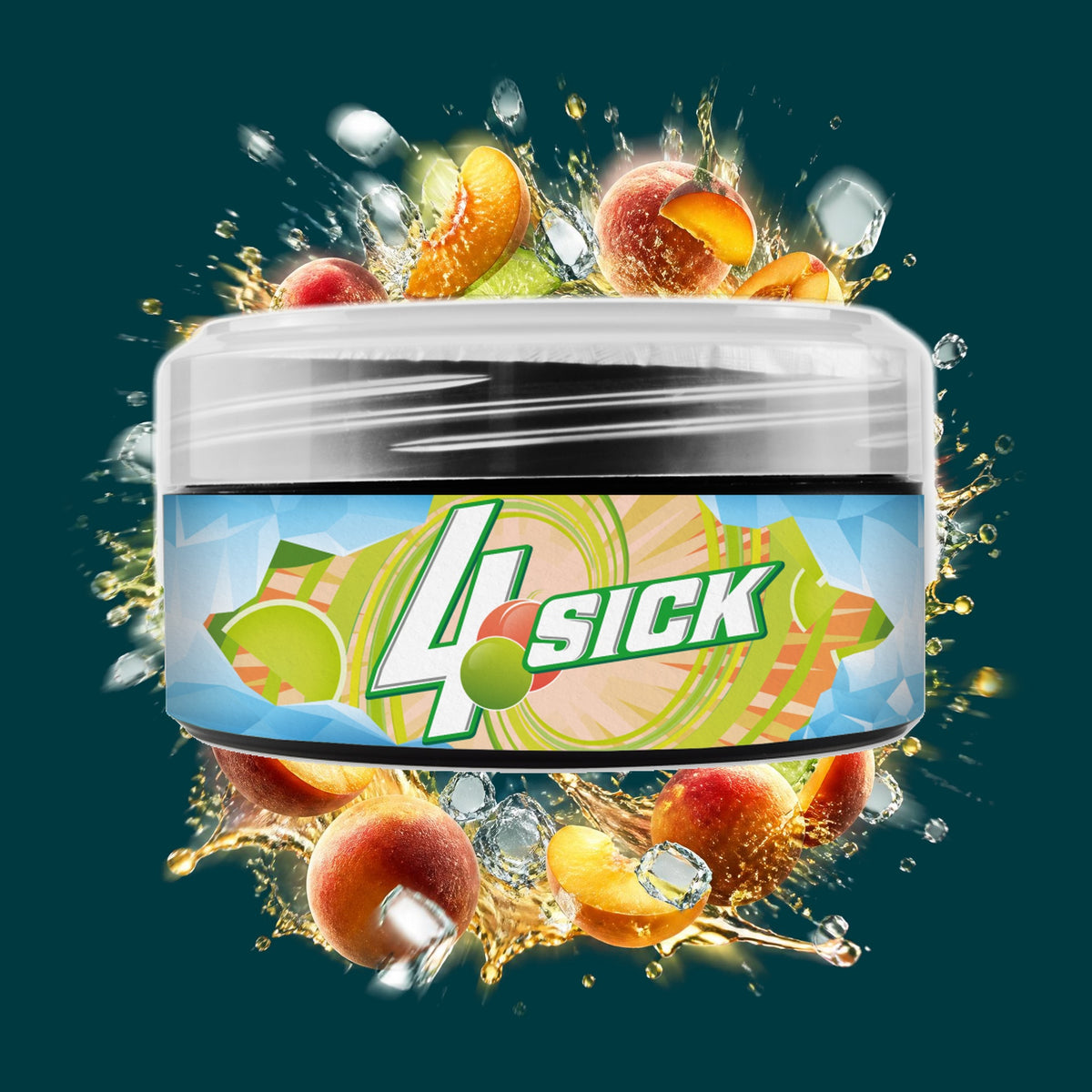 Vidavi 4Sick Tabak 100g – Pfirsich, Limette, Ice
